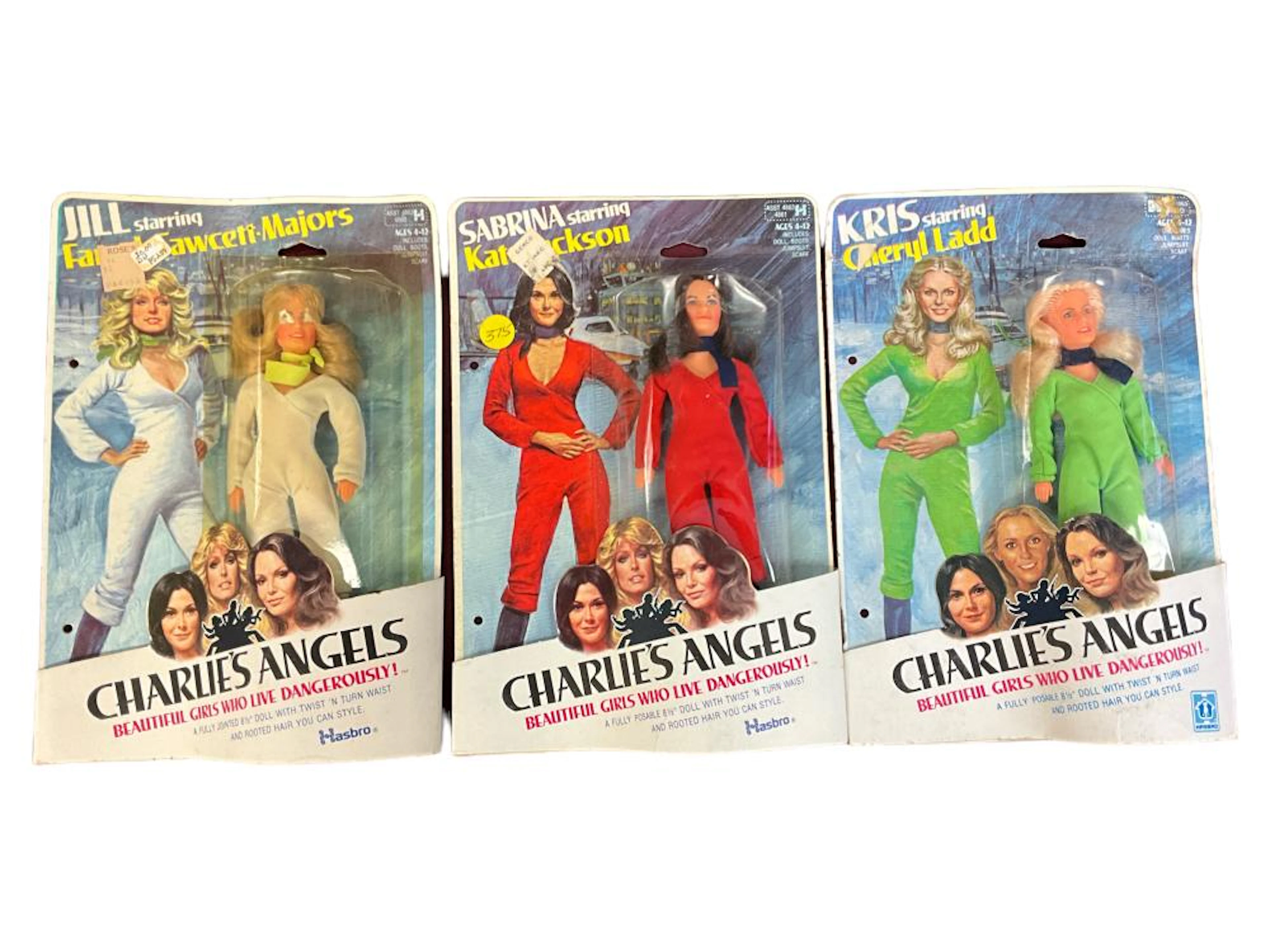 (3) 1988 Complete Set of ?Charlie?s Angels" Jointed Figures by Hasbro