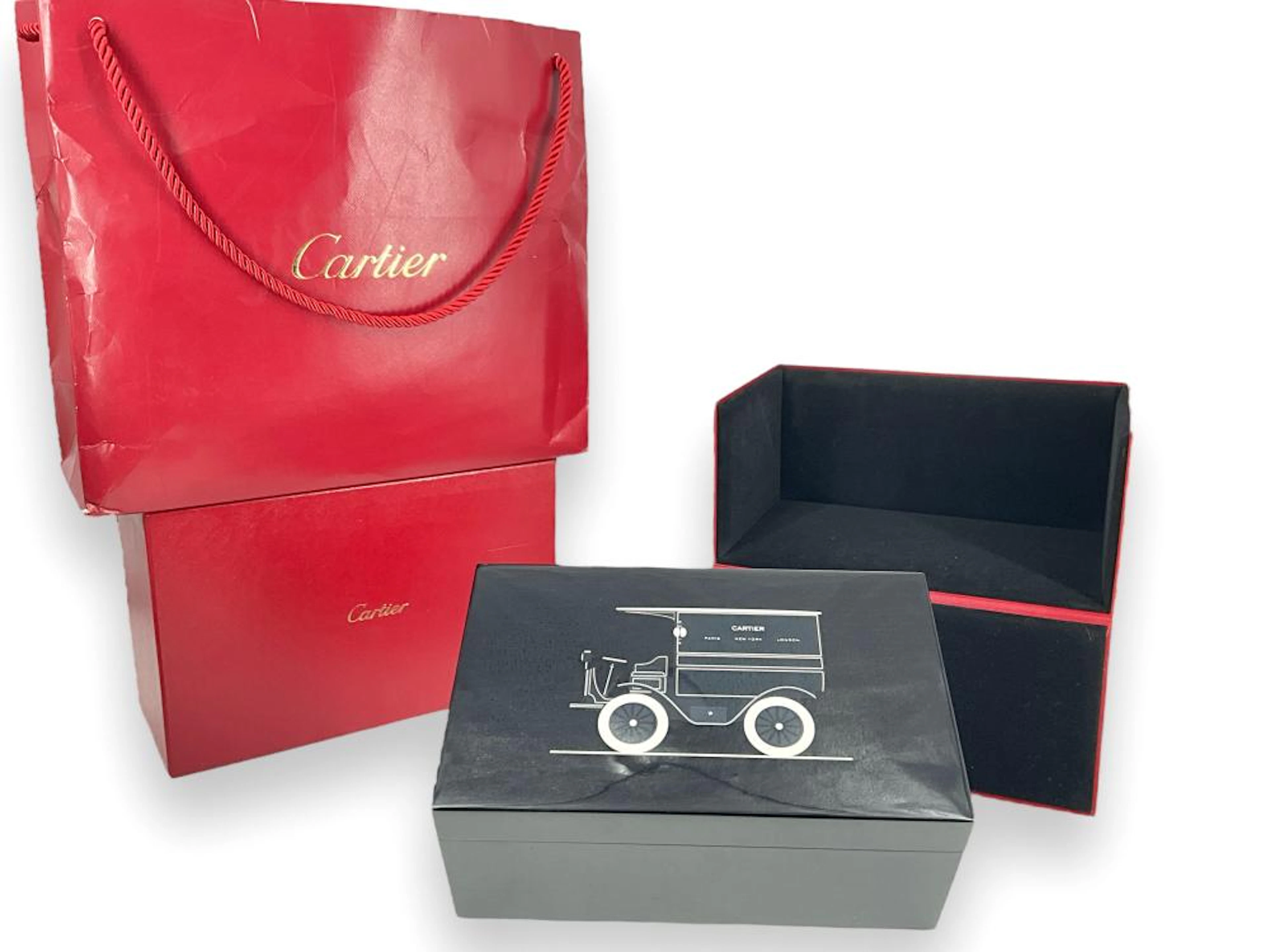 Lovely Cartier Watch Box With Box, Bag & Care Card