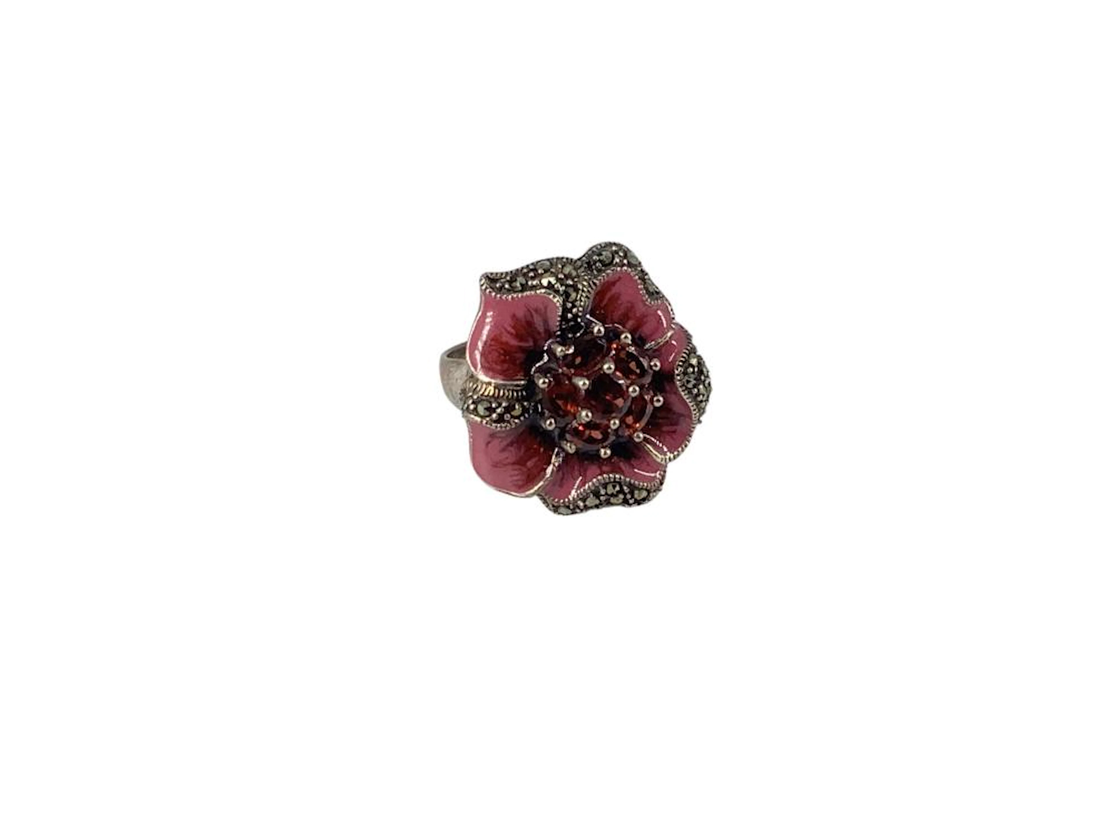 Sterling Silver Ring - Flower Motif
