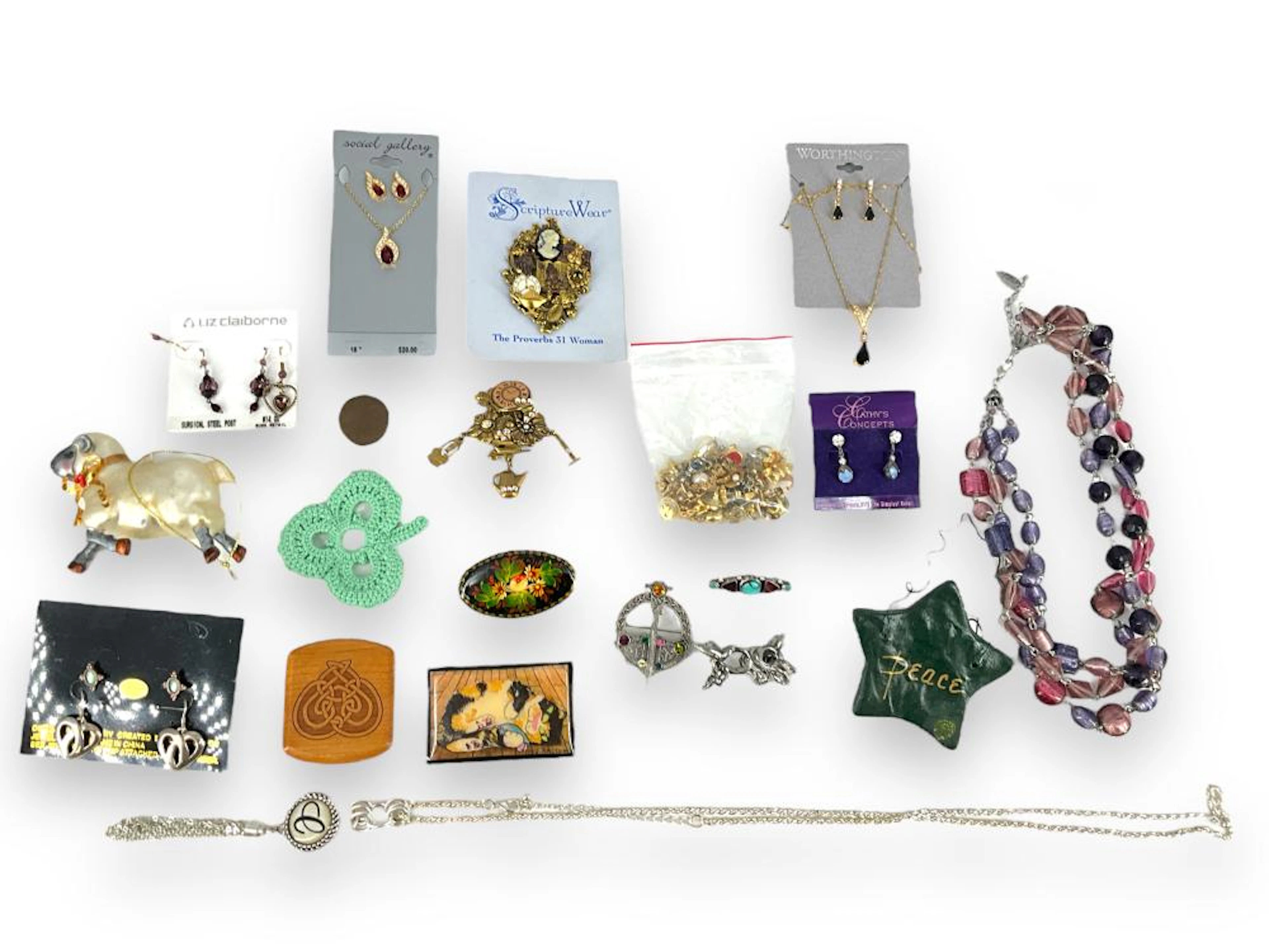 Fashion Jewelry, Some in Original Packaging, Sterling Pi