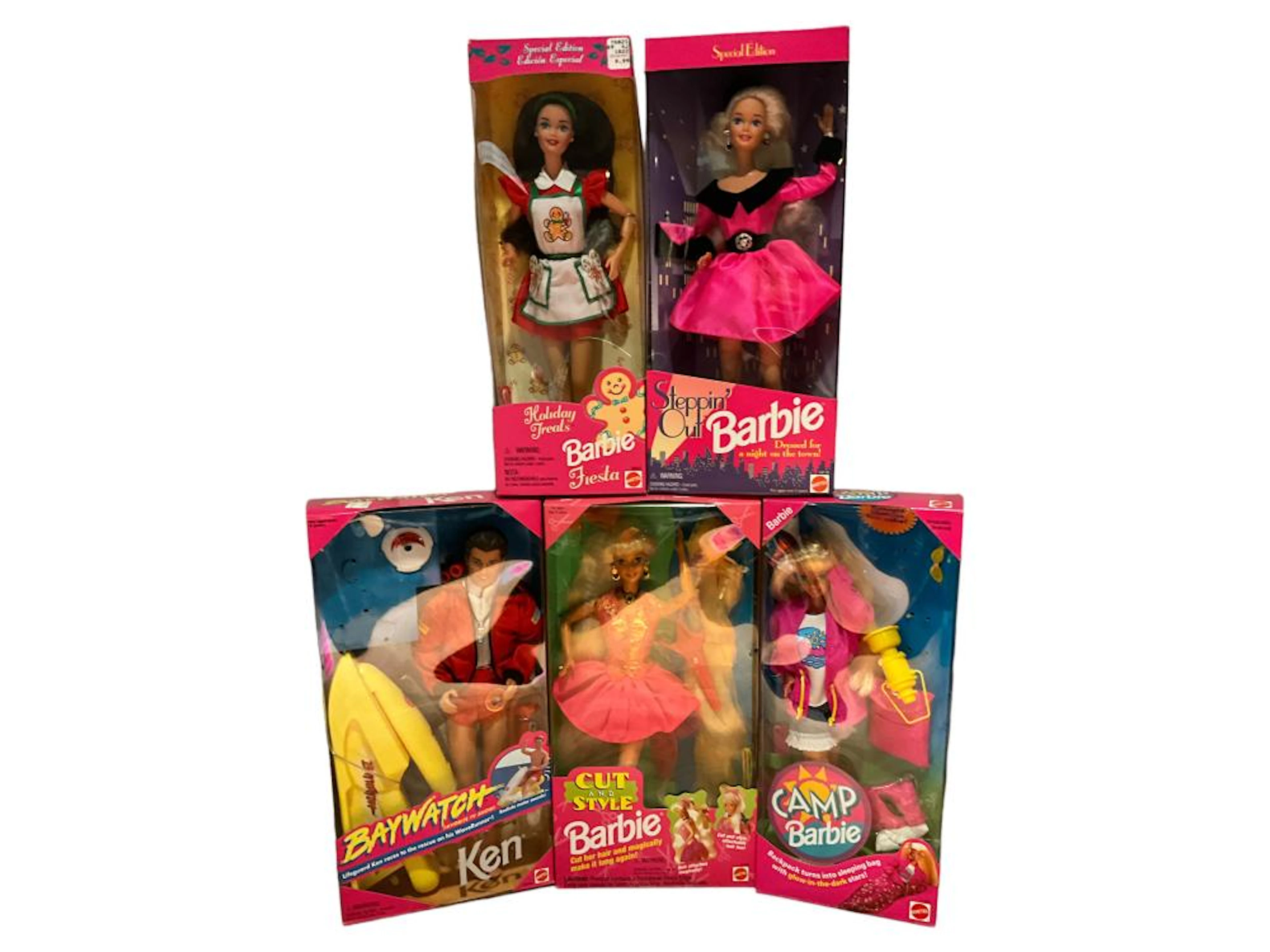 (5) 1993-1997 Barbies/Fashion Dolls