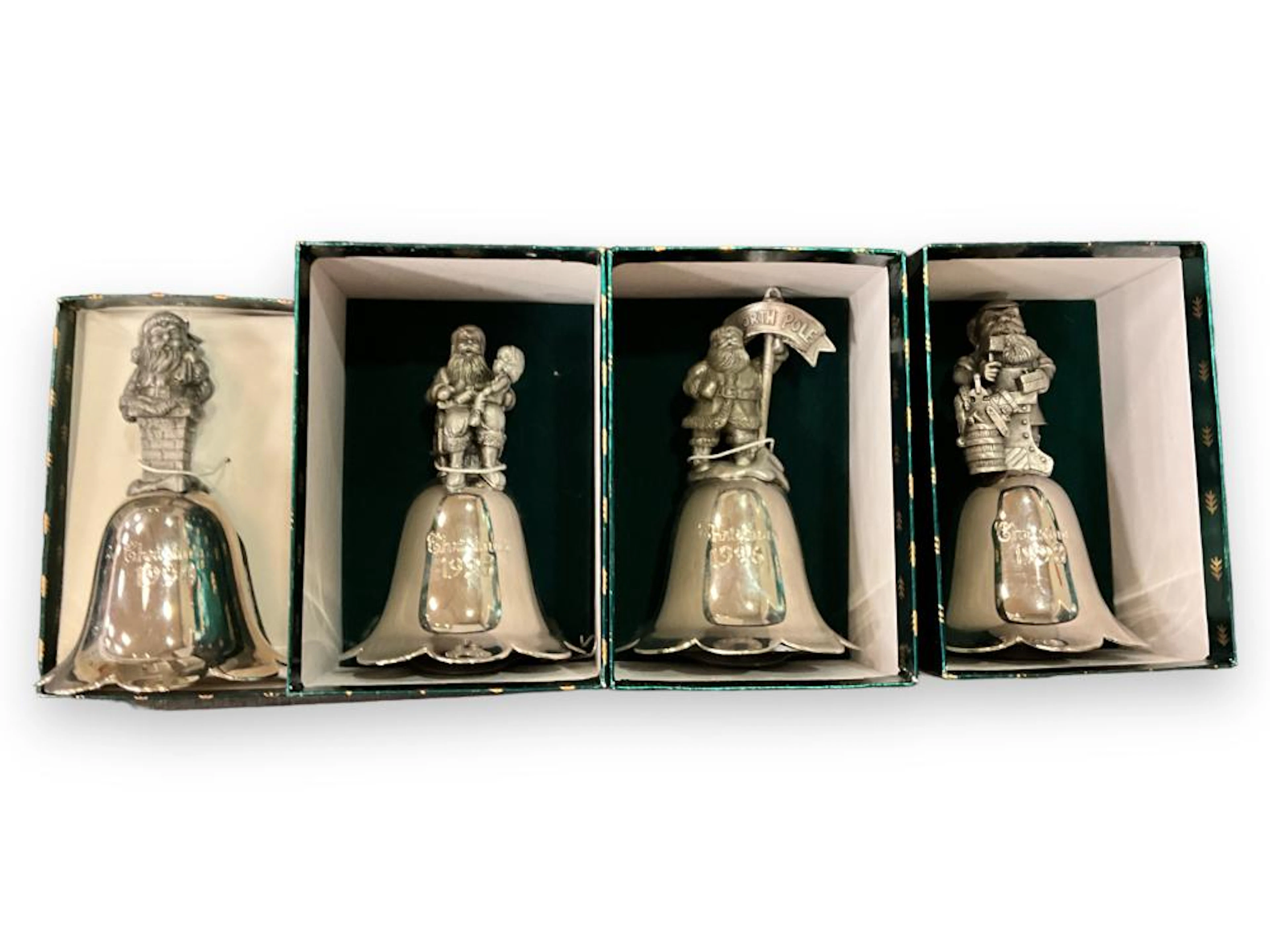 Wallace Silversmiths Santa Bells