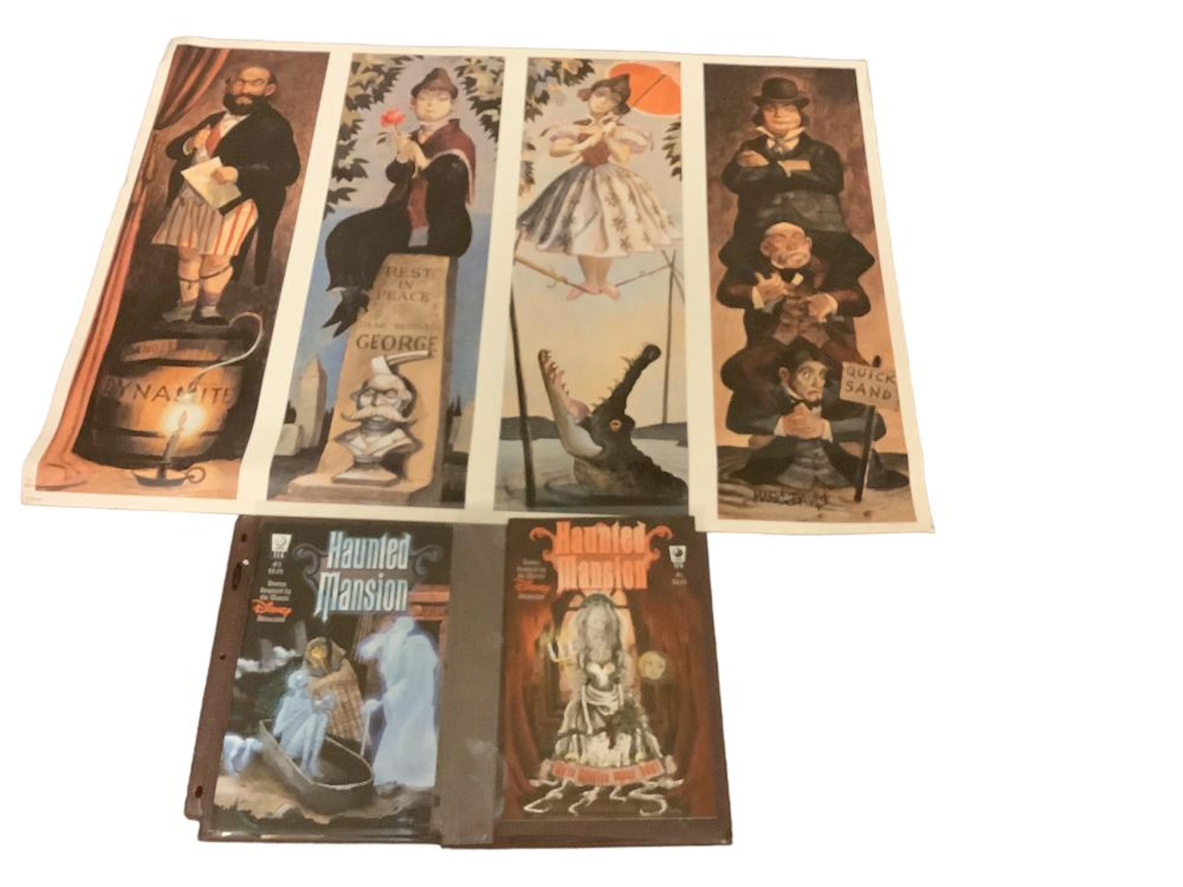 Haunted Mansion Stretch Portraits Poster & (2) SLG Comic...