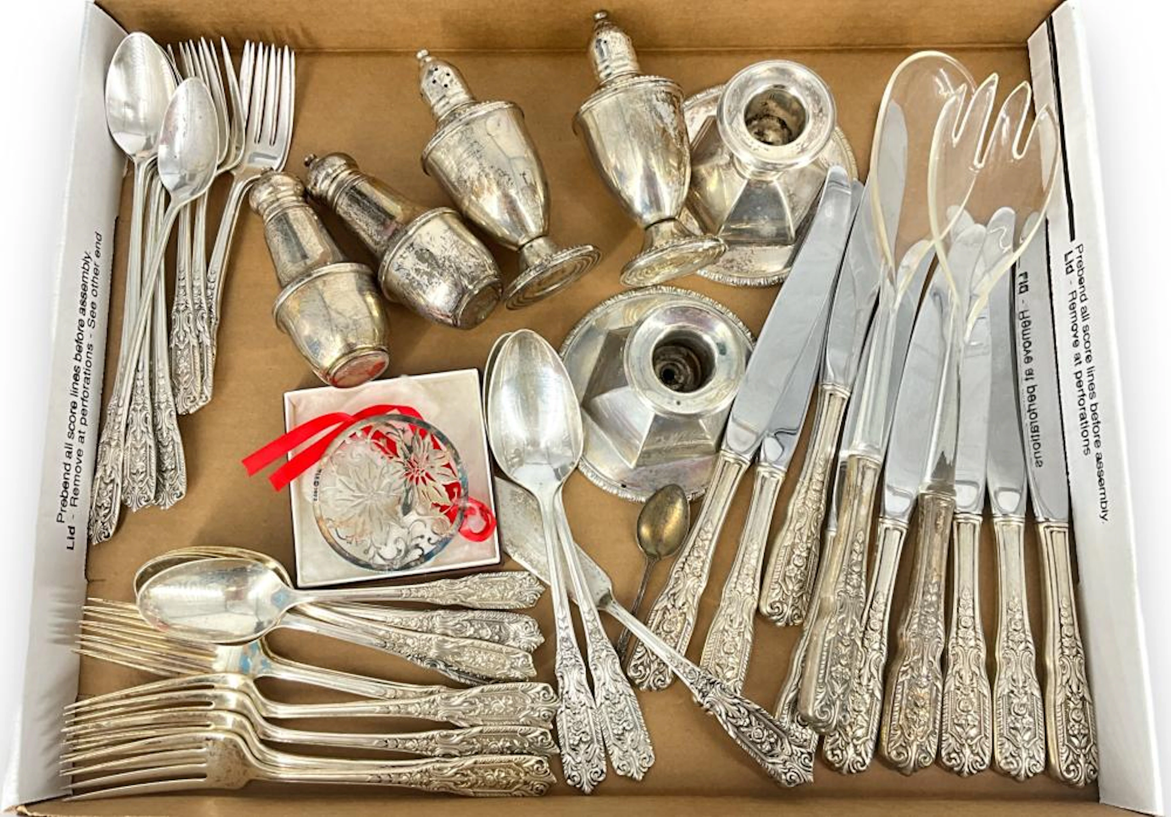 Lot of Sterling Silver and 830 Silver Flatware and...
