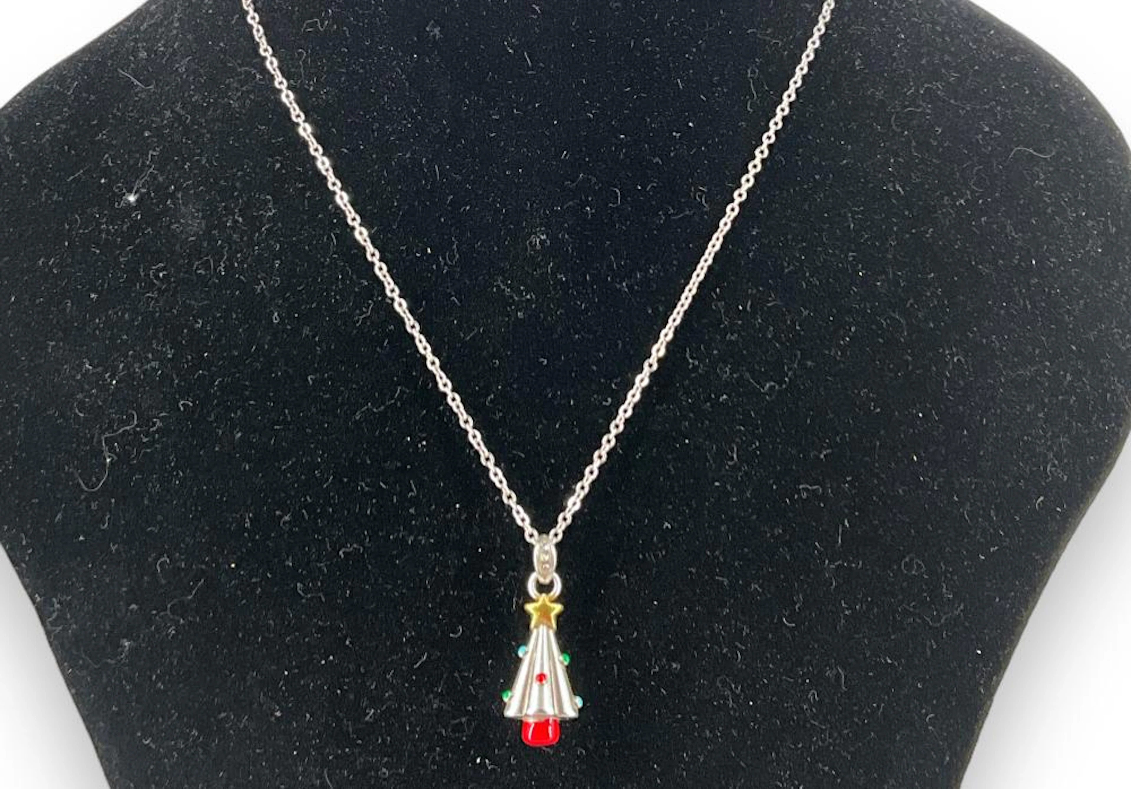 ew Brighton Necklace With Christmas Tree Pendant