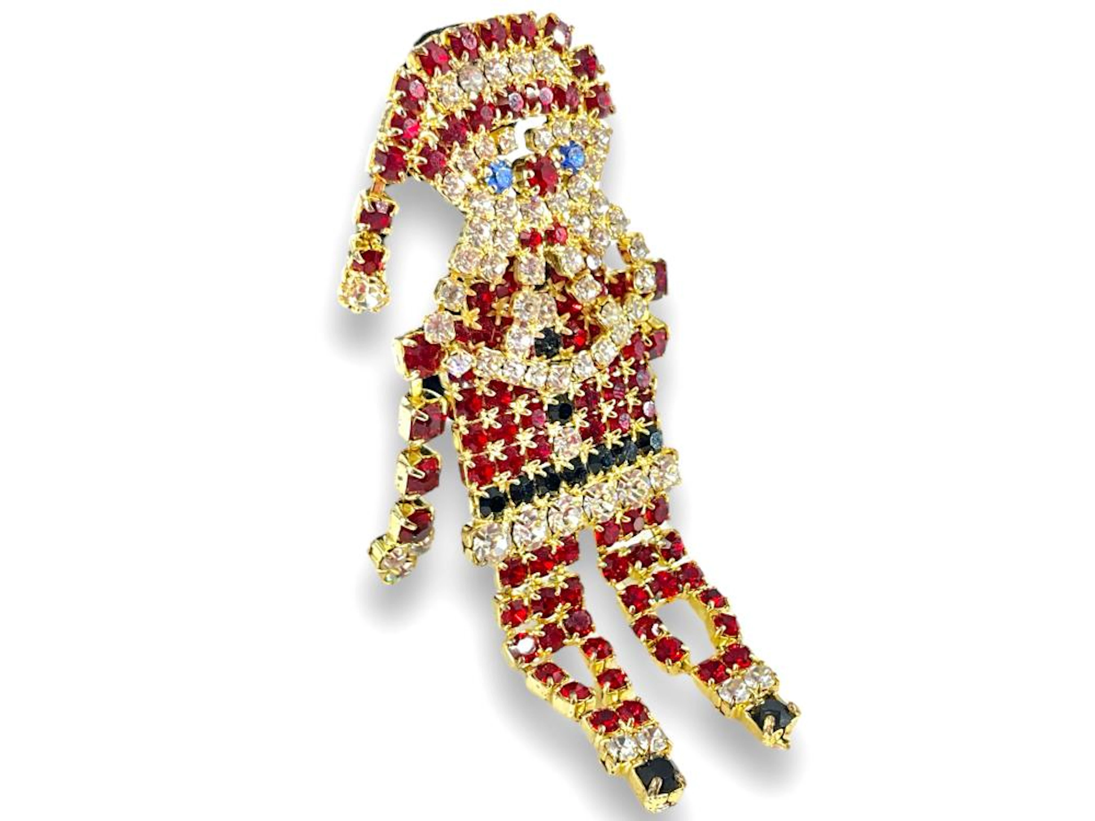 Adorable Rhinestone Santa Pi