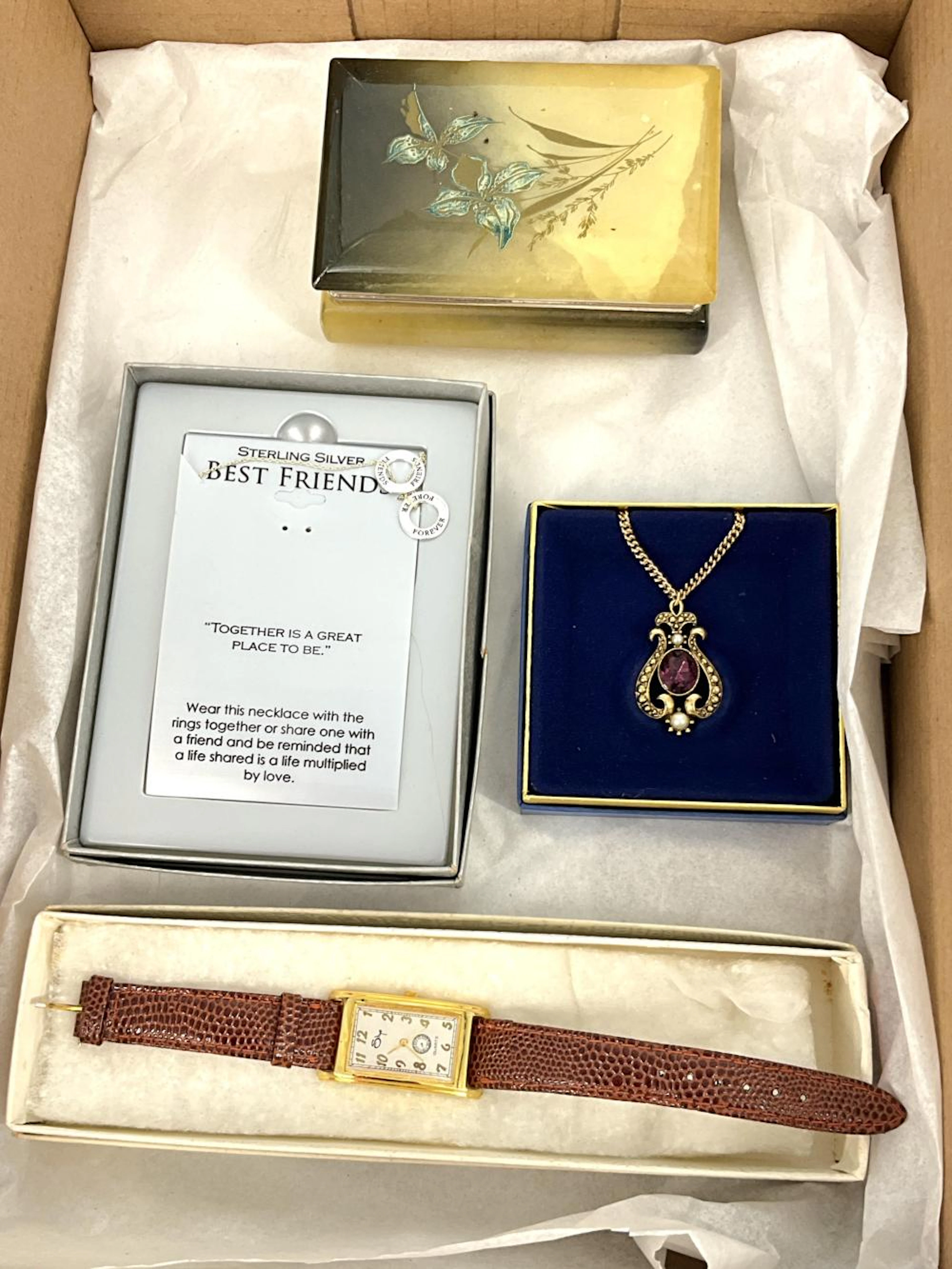 Jewelry and Alabaster Box
