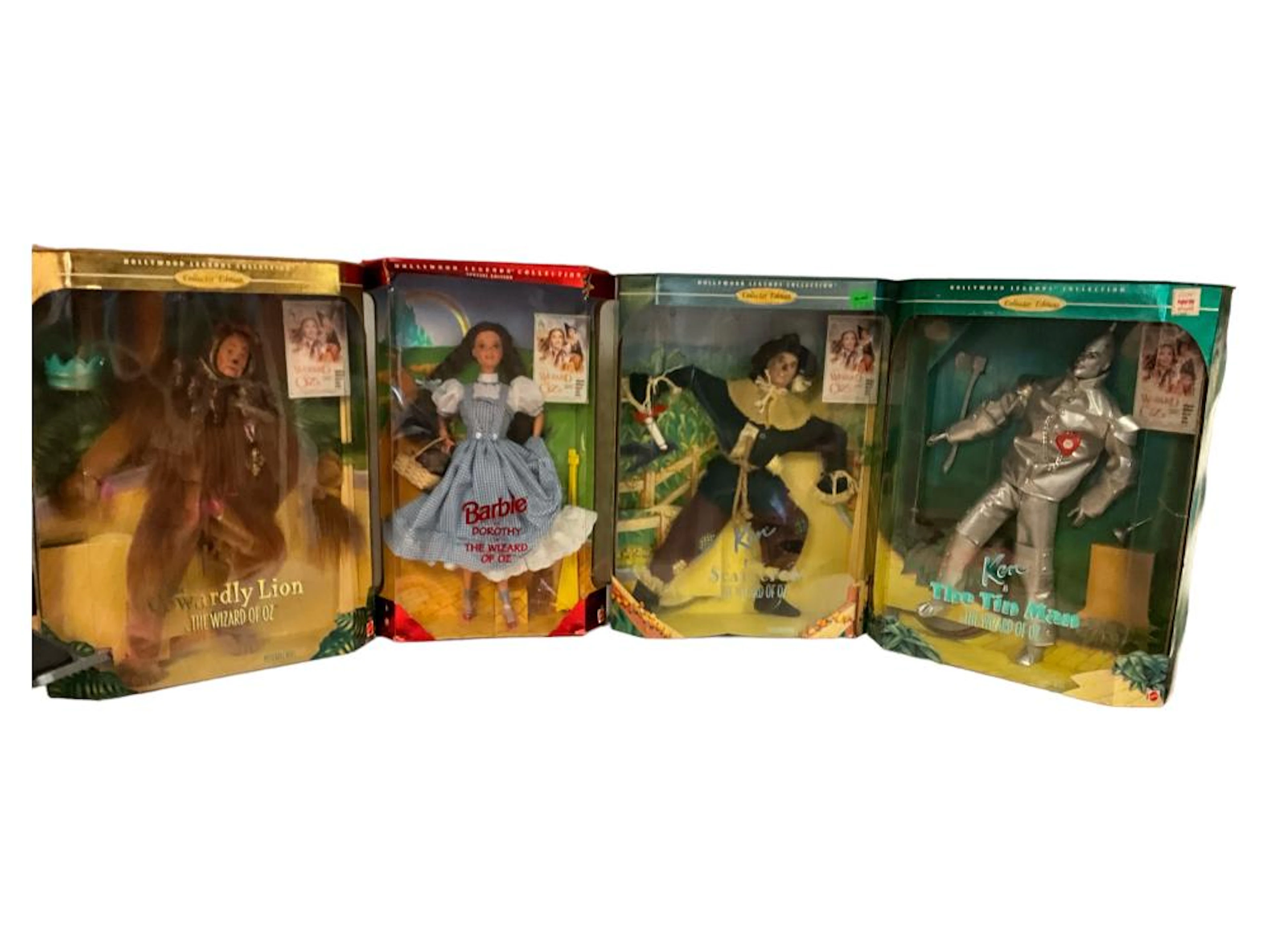 (4) 1994-1996 ?The Wizard of Oz? Barbie as Dorothy & Ken as Cowardly Lion