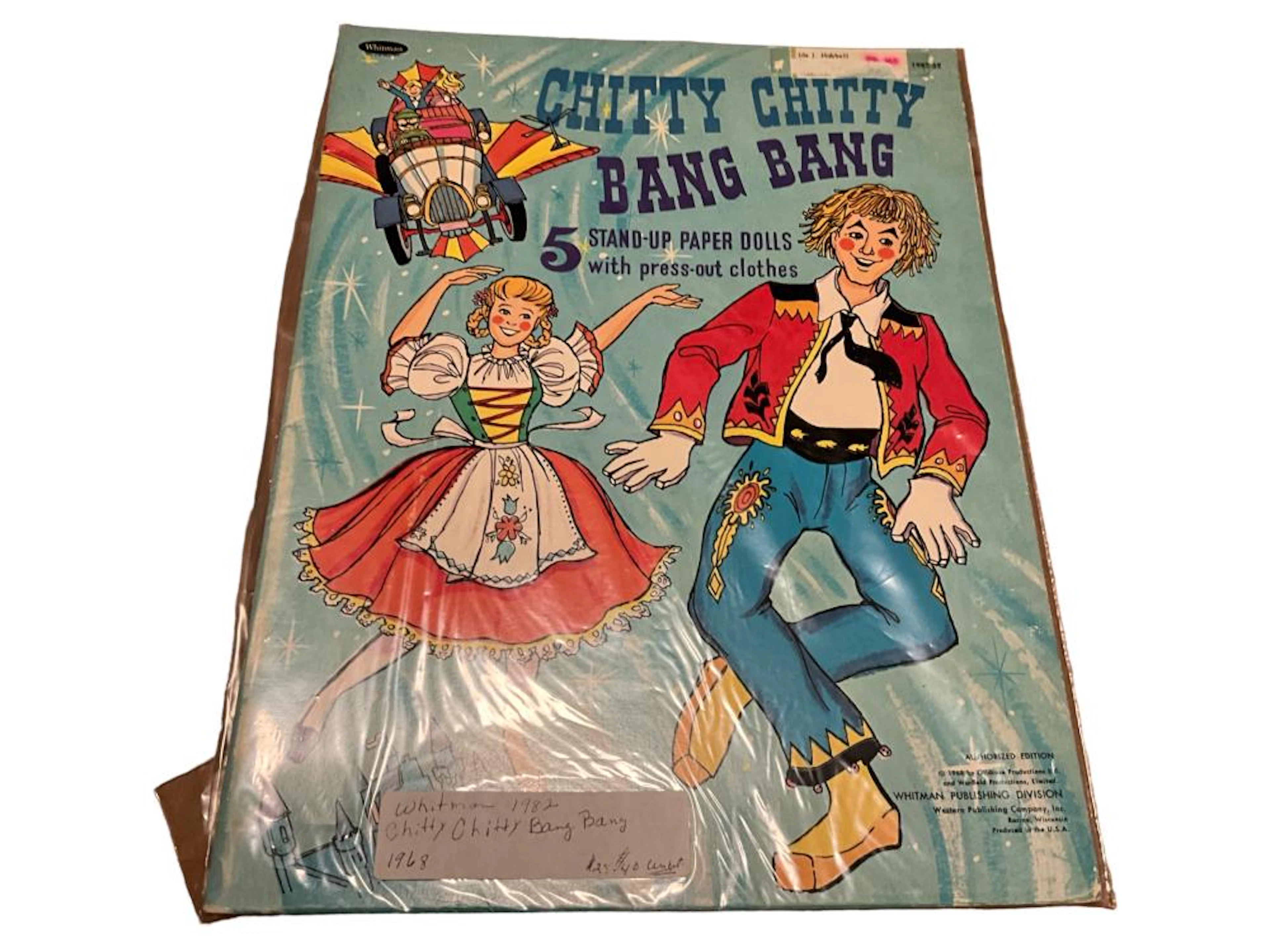 1968 Whitman ?Chitty Chitty Bang Bang - 1982:59? Paper Dolls - Uncut