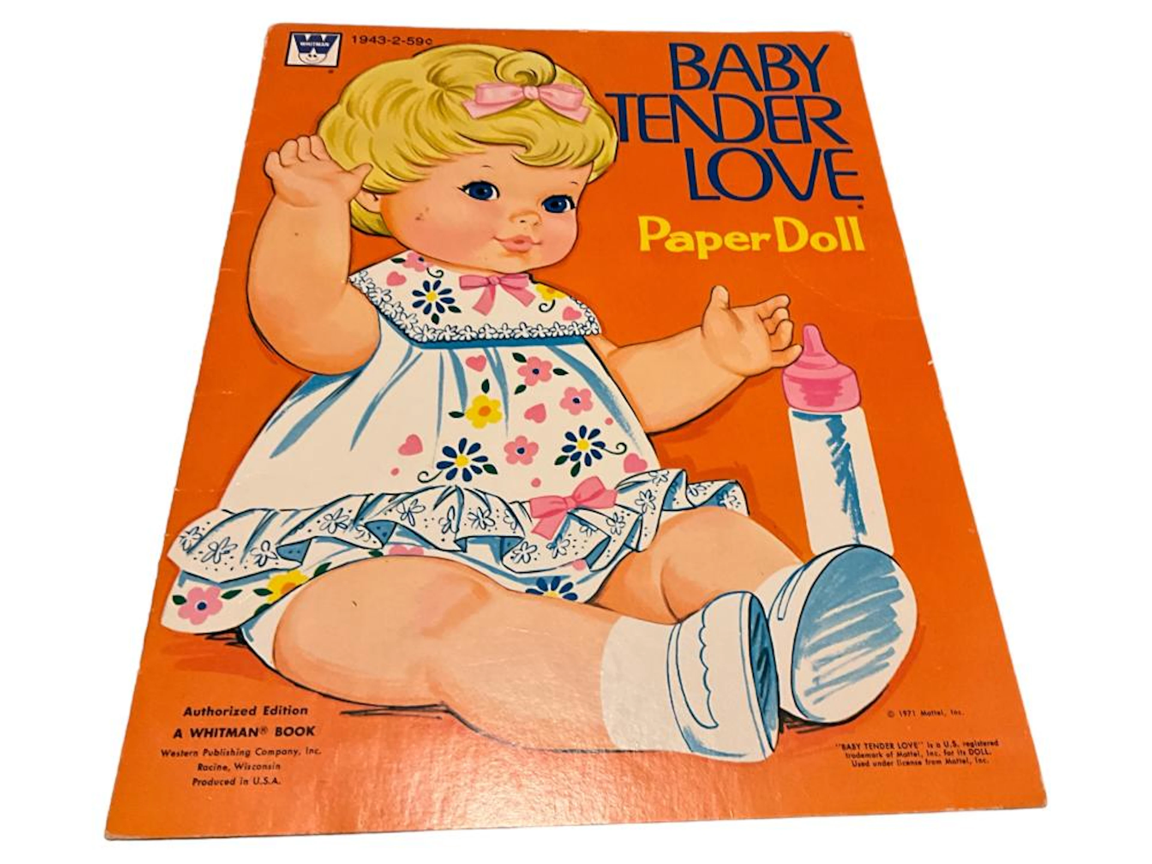 1971 Whitman ?Baby Tender Love - 1943-2? Paper Doll - Cut and Uncut