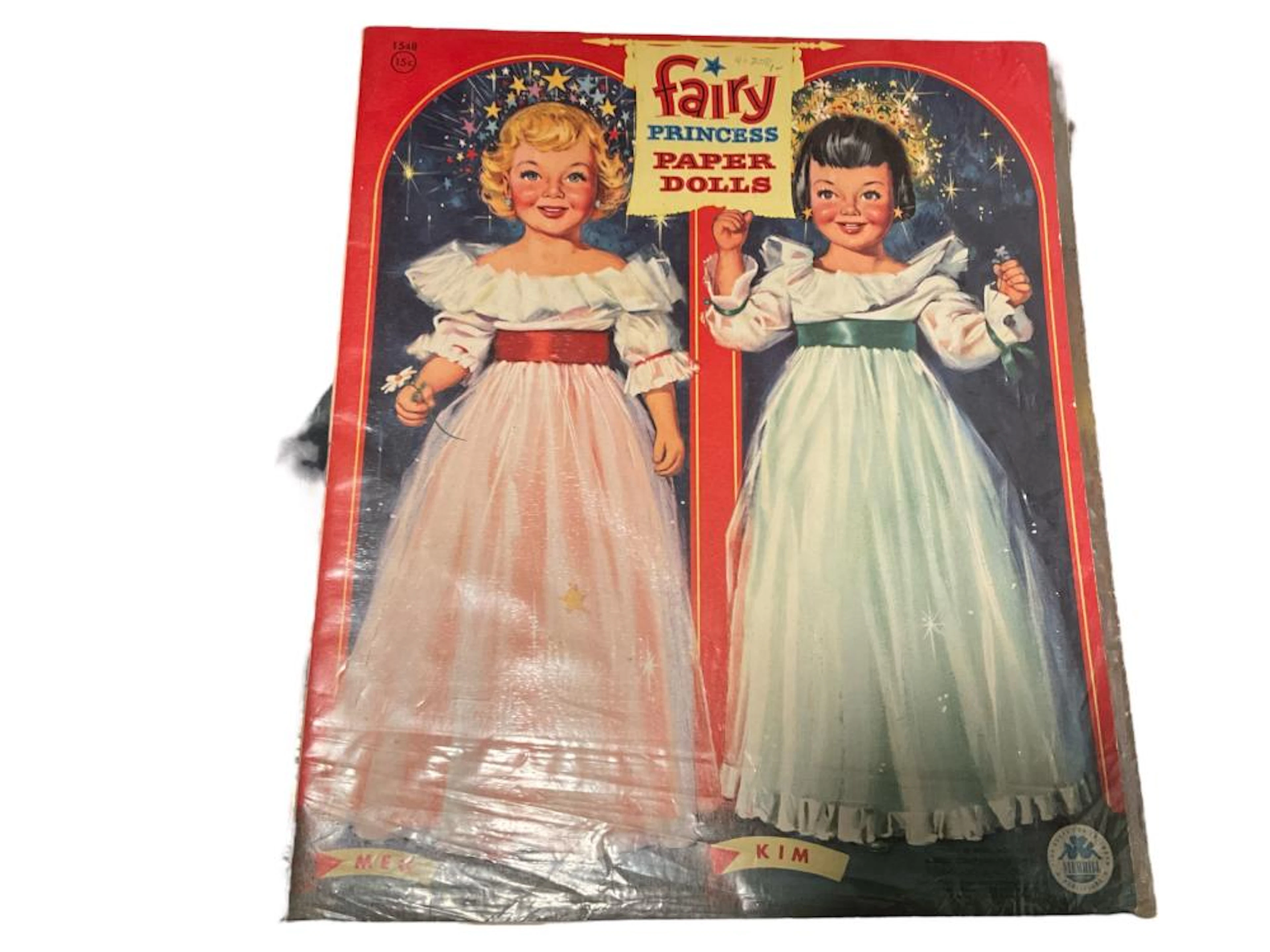 1958 Merrill ?Fairy Princess Paper Dolls - 1548? Uncut