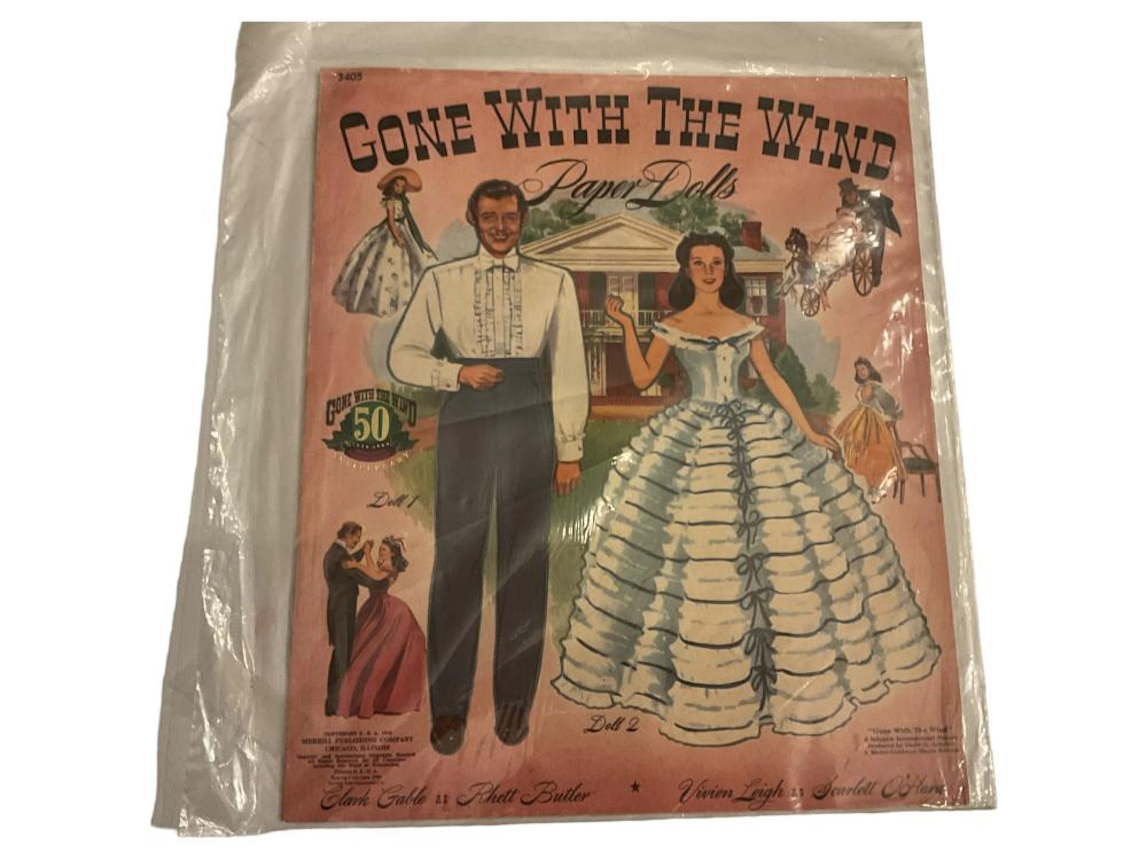 1940 Merrill ?50th Anniversary Gone with the Wind - 3405 Reprint 1989? - Uncut