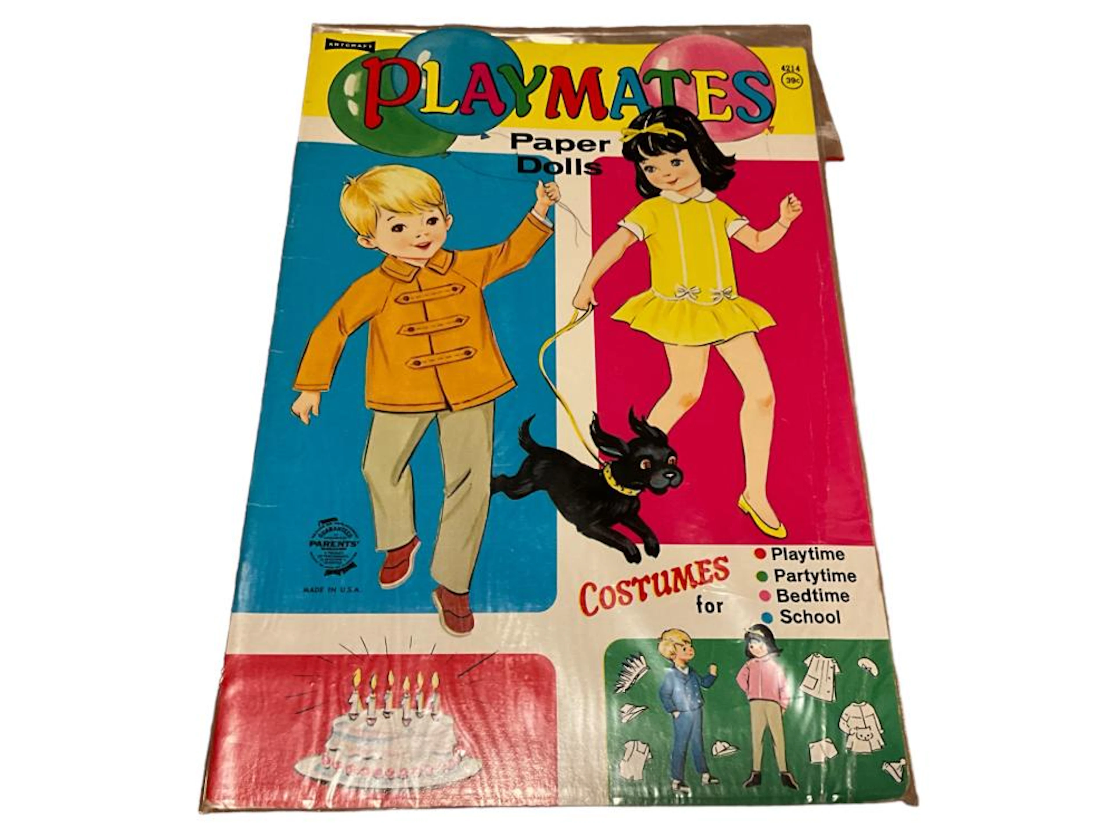 Vintage by Artcraft ?Playmates - 4314? Paper Dolls - Uncut