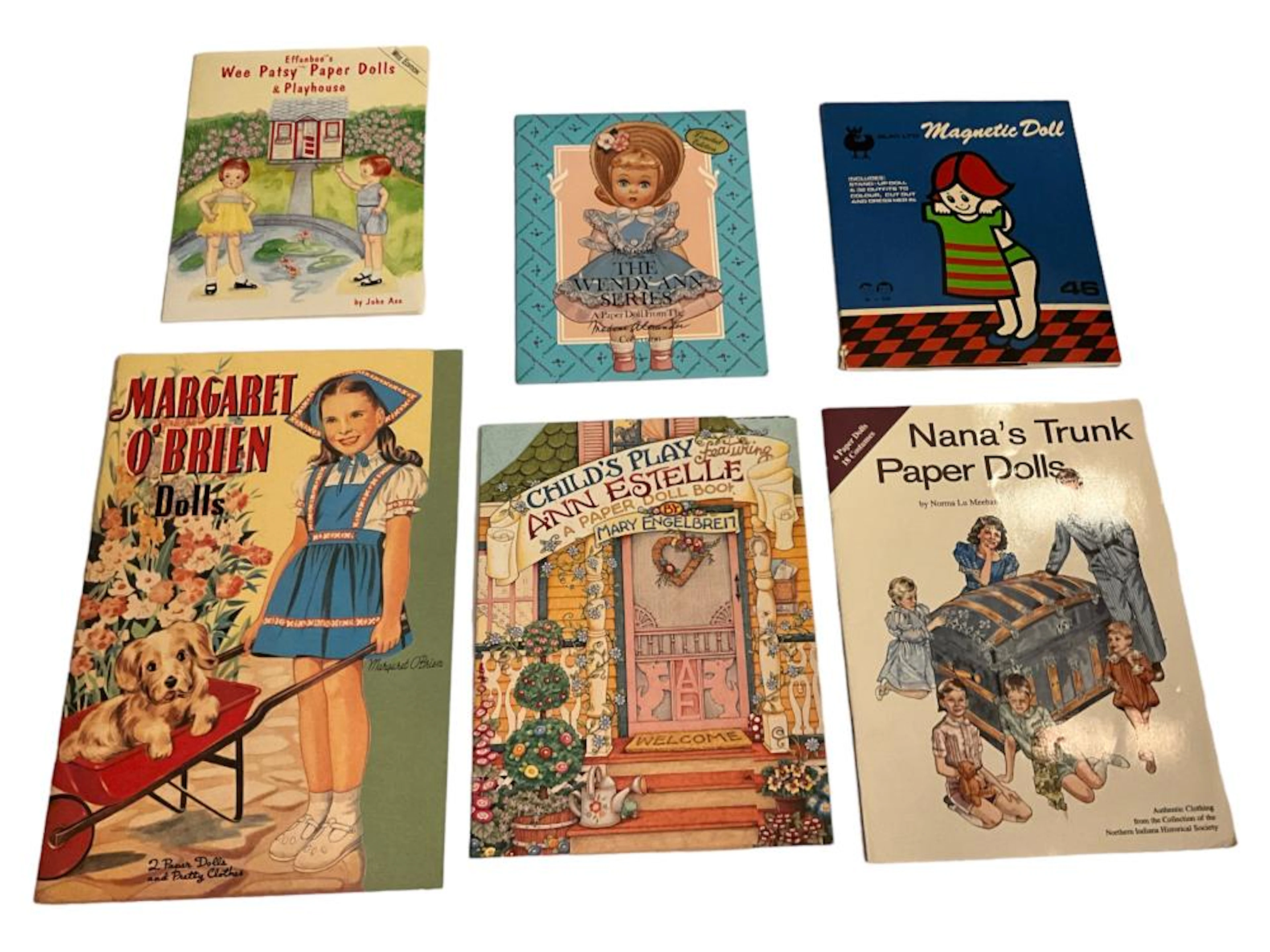 (6) Variety of Paper Doll Books & More - Uncut