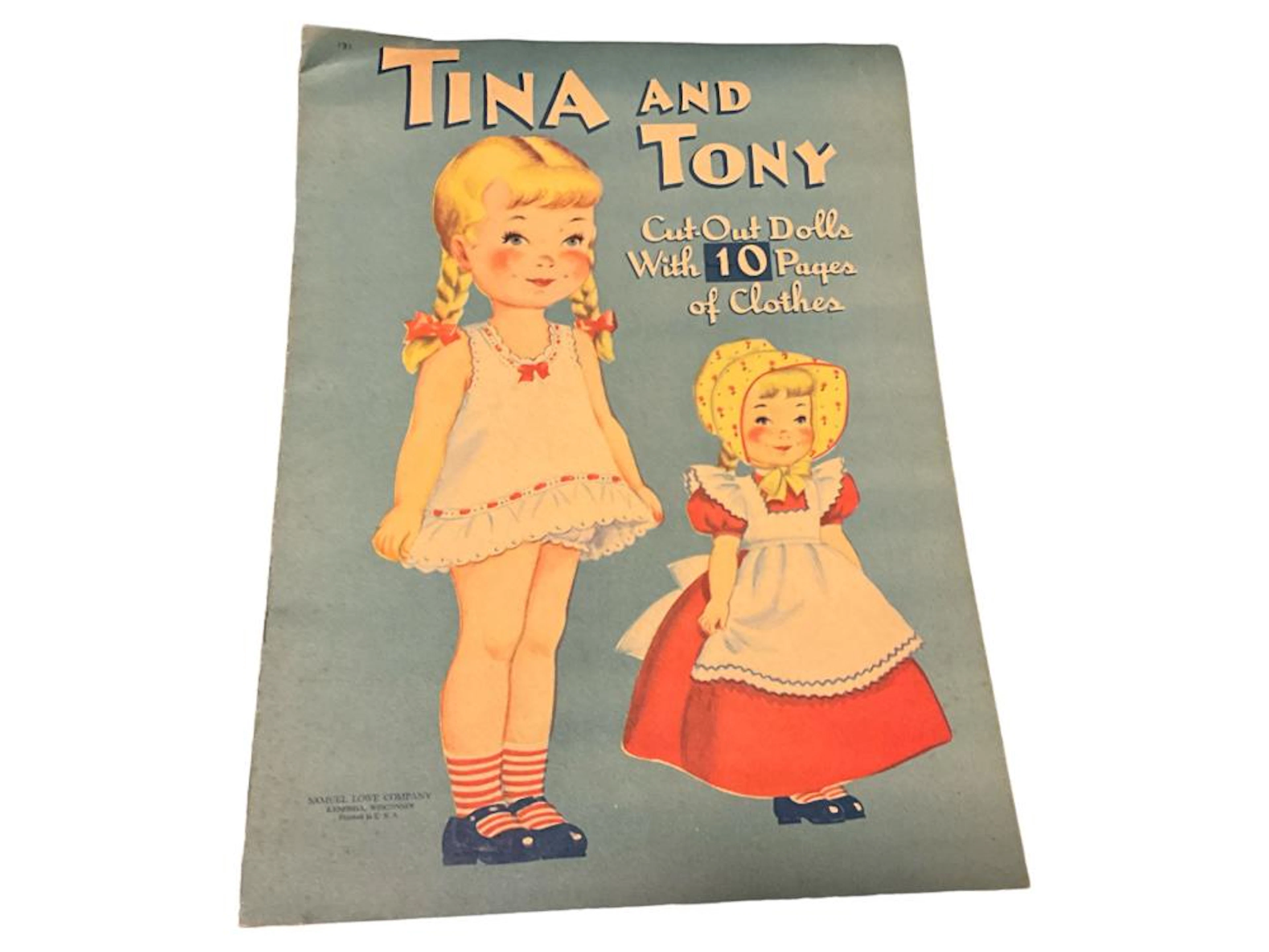 Vintage by Lowe ?Tina and Tony Paper Dolls - 131? - Uncut
