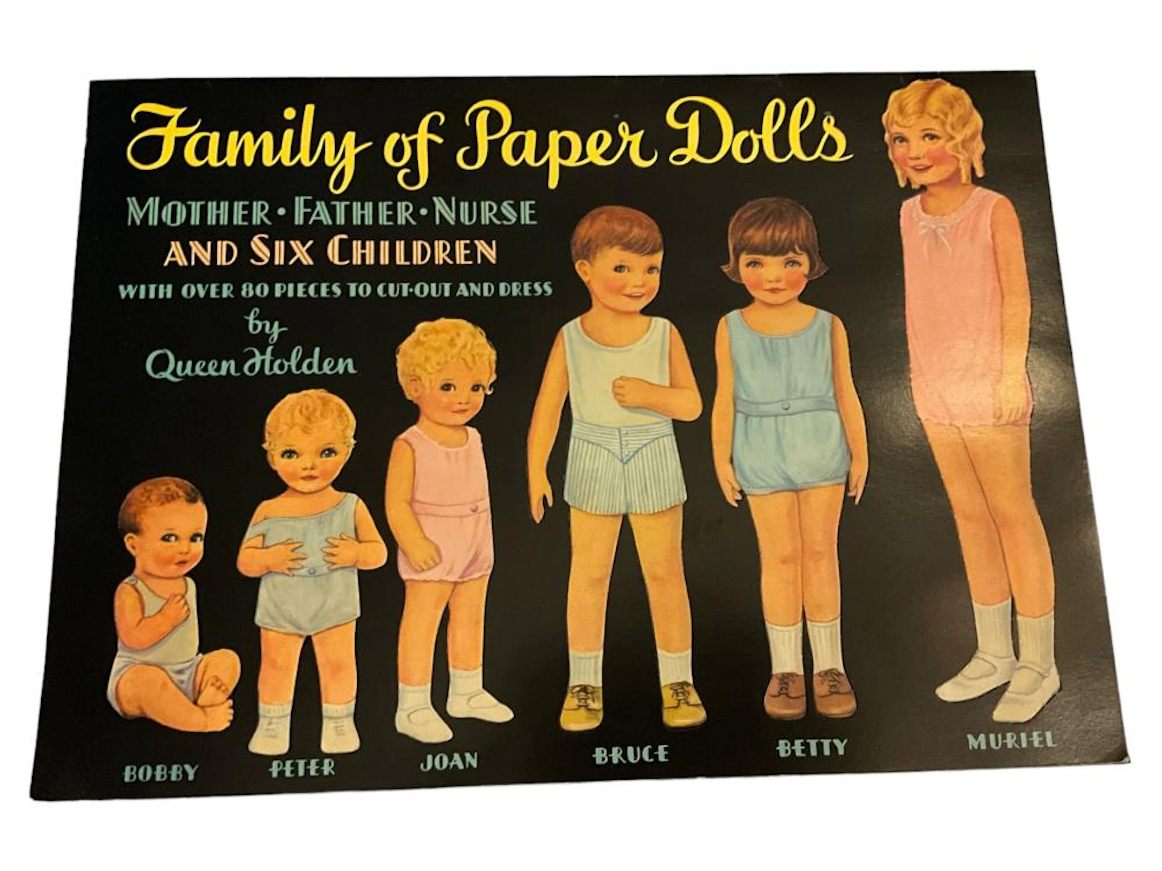 (2 Sets) 1985 Merrimack ?Family of Paper Dolls by Queen Holden? Uncut