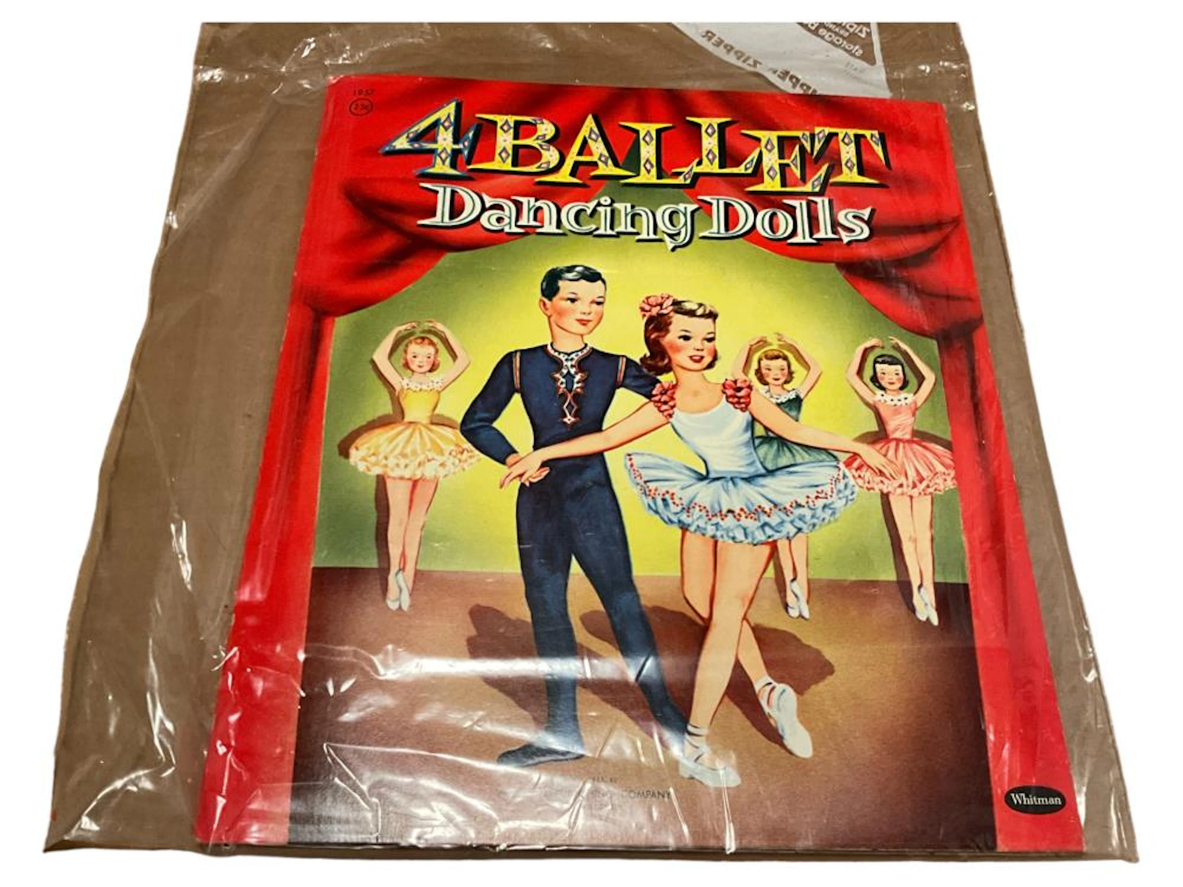 1957 Whitman ?4 Ballet Dancing Dolls - 1957? Paper Dolls - Uncut