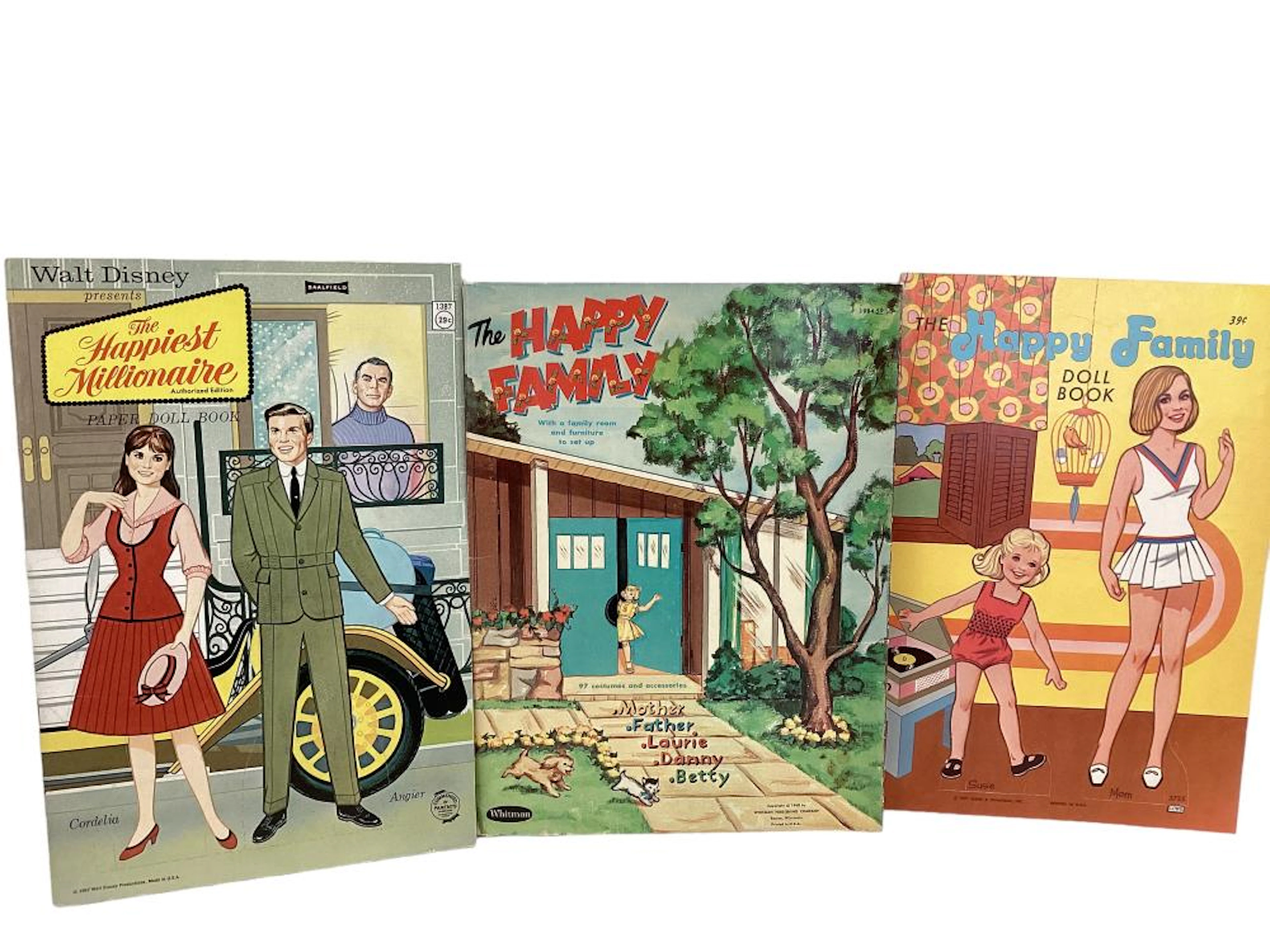 1960s ?The Happy Family? & ?The Happiest Millionaire? Paper Doll Books
