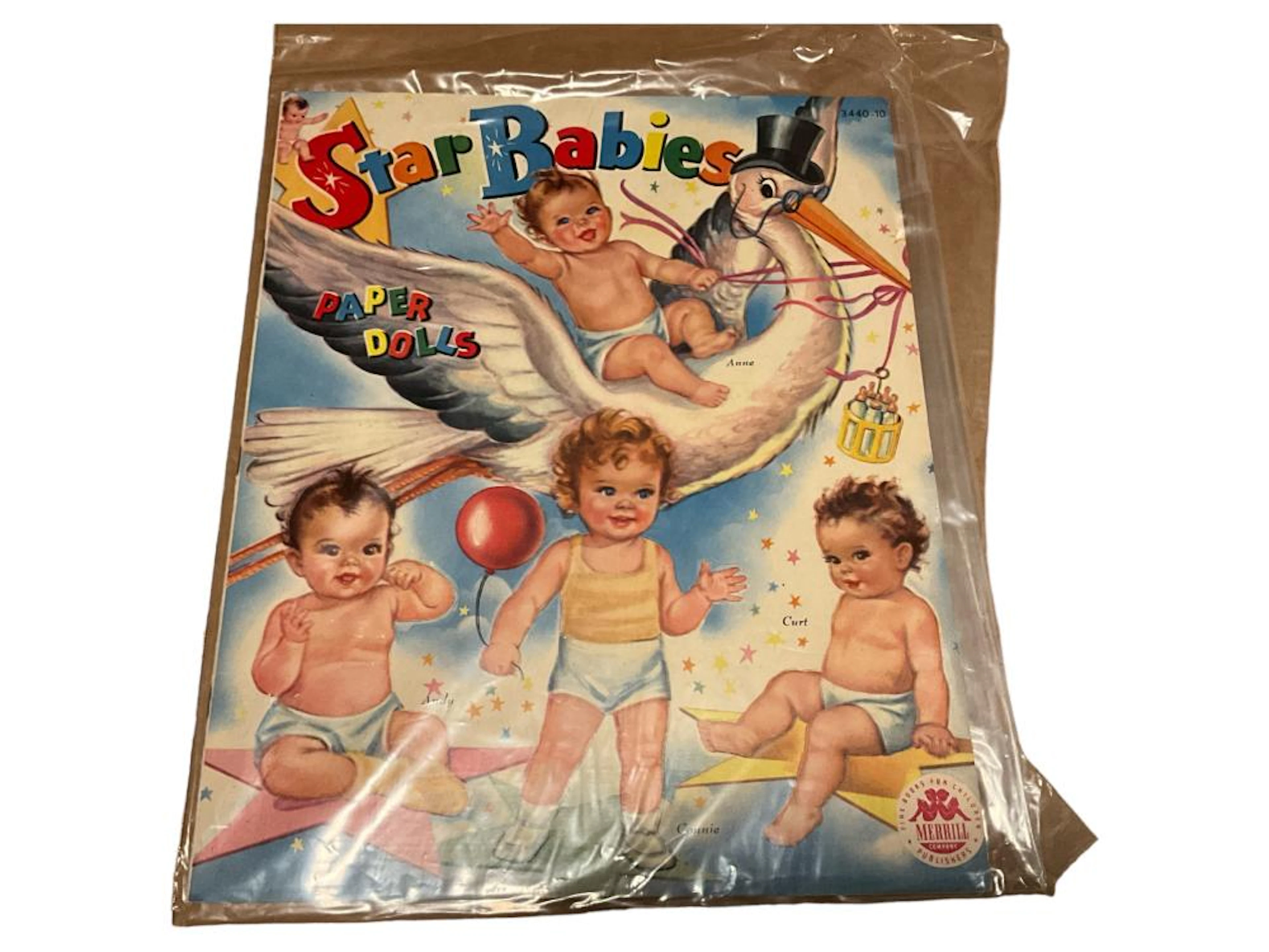 1945 Merrill ?Star Babies - 3440-10? Paper Dolls - Uncut
