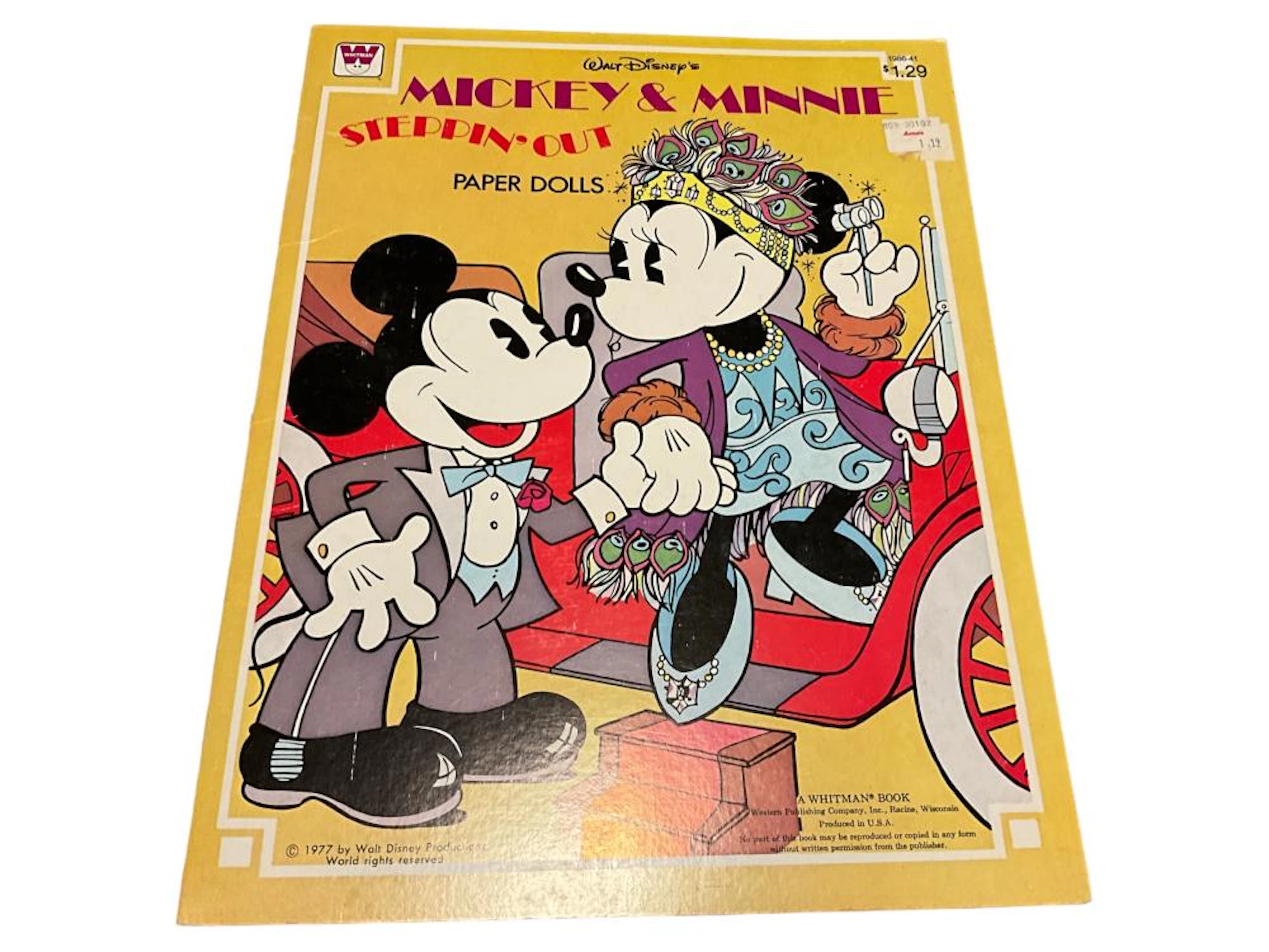 1977 Whitman ?Walt Disney?s Mickey & Minnie Steppin? Out...