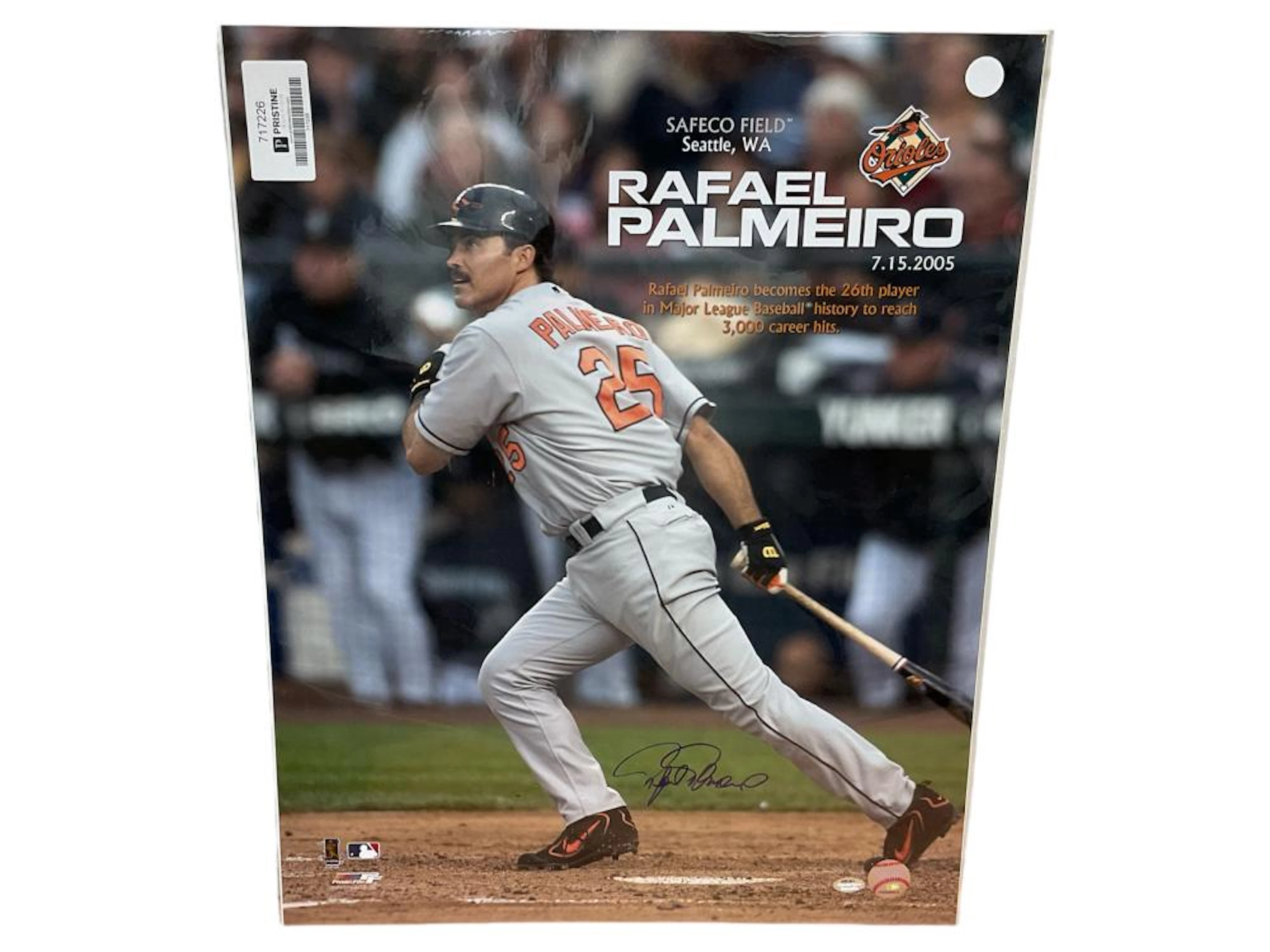 MLB Baltimore Orioles "Rafael Palmeiro 3,000 Career Hits"...