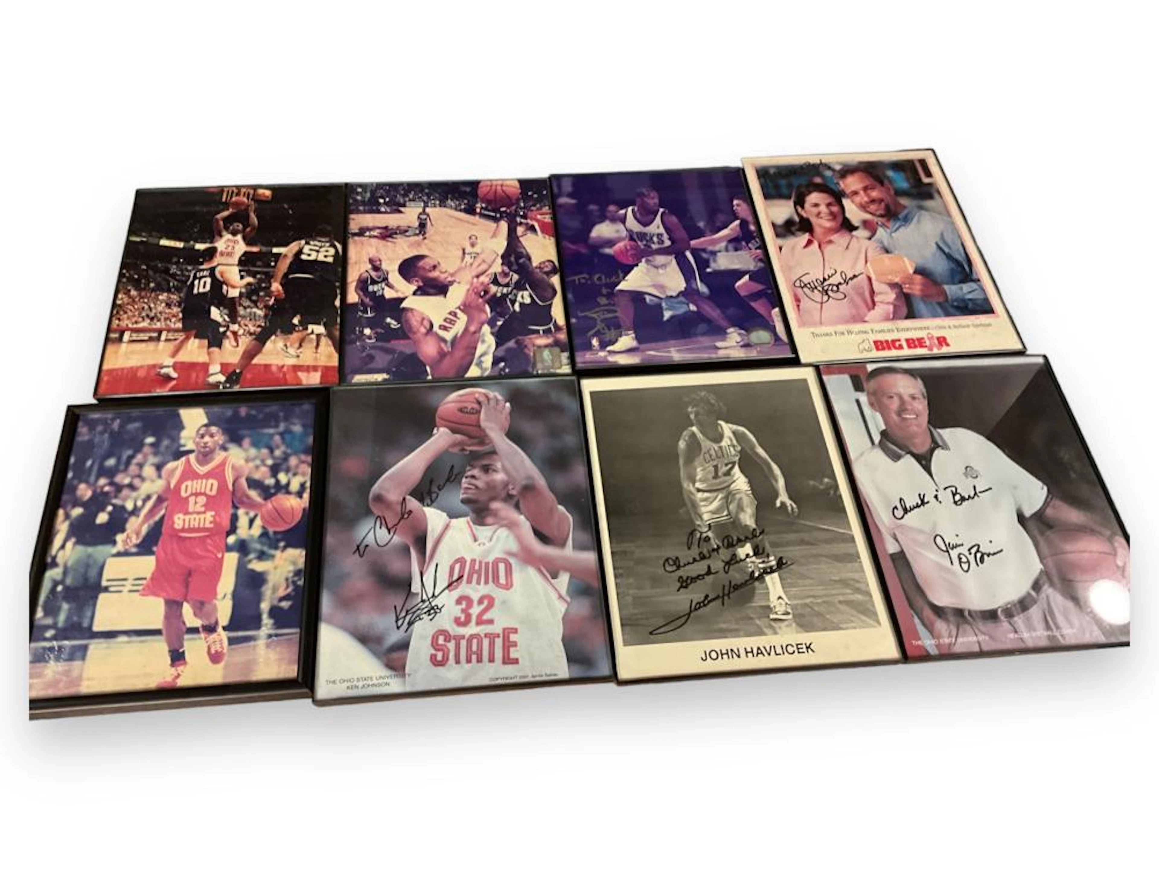 (8) Vintage Ohio State & NBA Basketball Photographs...