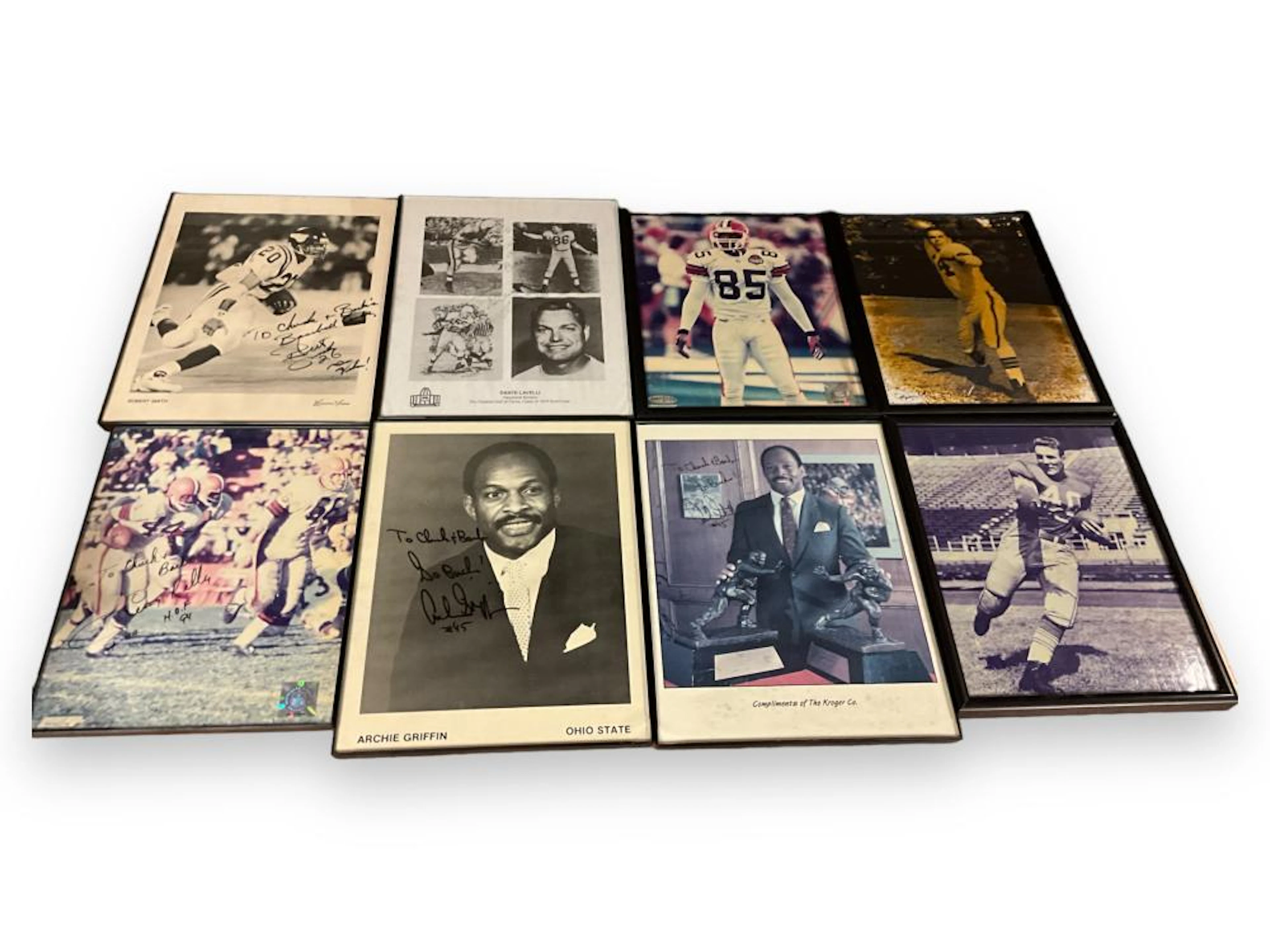 (8) Vintage Ohio State & NFL Football Photographs...