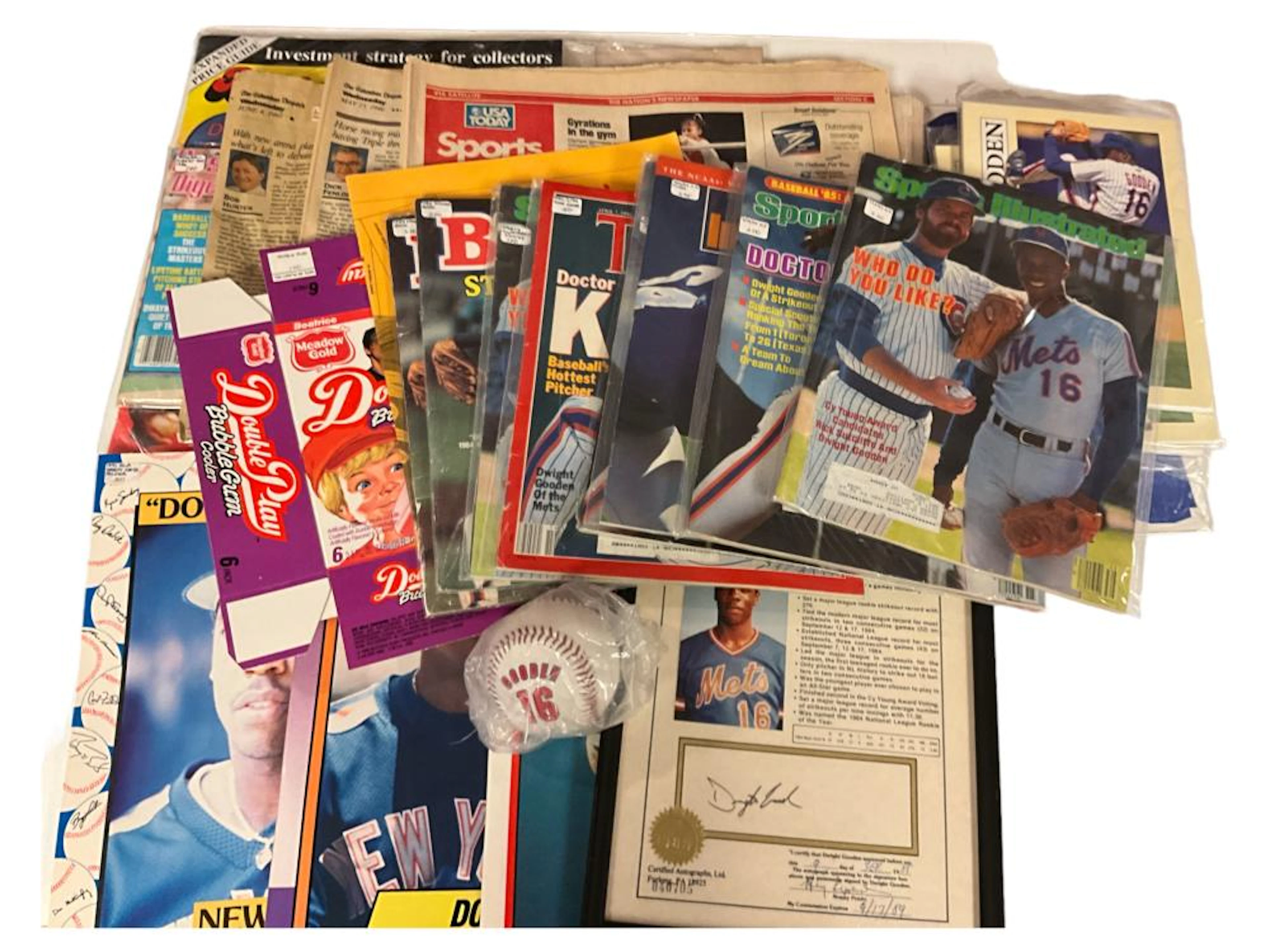 MLB New York Mets ?Dwight 'Doc' Gooden? Ephemera & Sports Memorabilia
