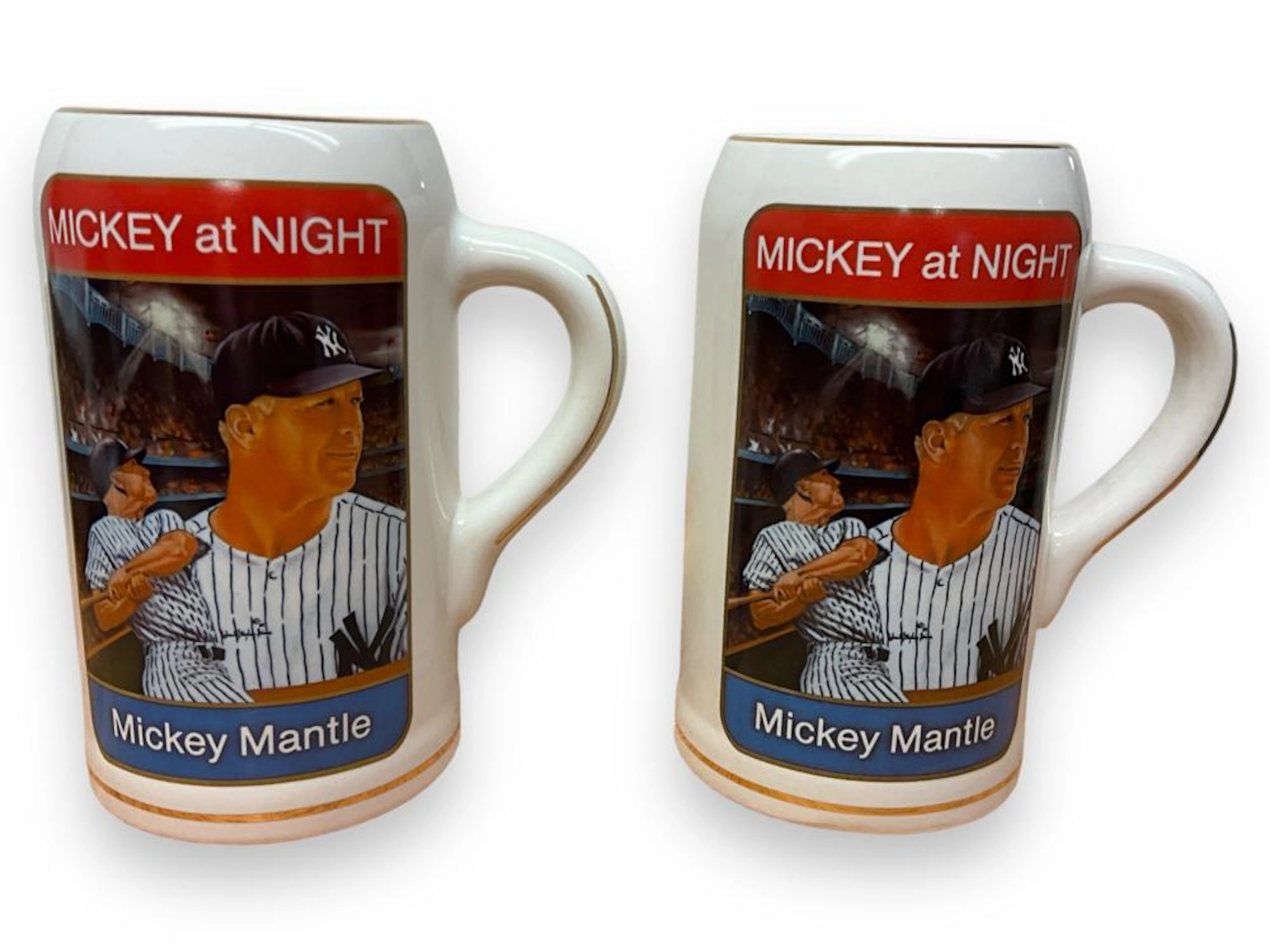 (2) MLB New York Yankees ?Mickey at Night