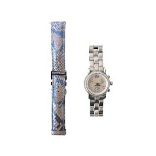 Een steel Montblanc Meisterstuck lady's wristwatch, ca. 2013