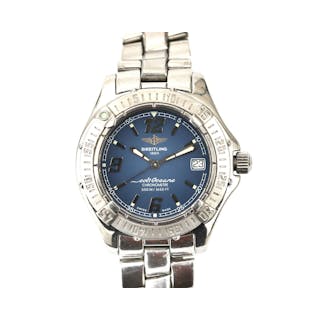 A stainless steel Breitling Colt Oceane ladies wristwatch