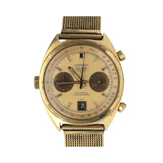 An 18 karat gold Heuer Carrera gentlemen's wristwatch ca. 1970