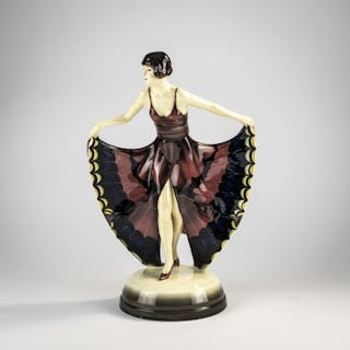Josef Lorenzl 'Stehende Tänzerin im Schmetterlingskleid', um 1928