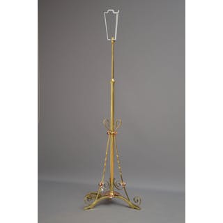 Art Nouveau Height Adjustable Floor Lamp