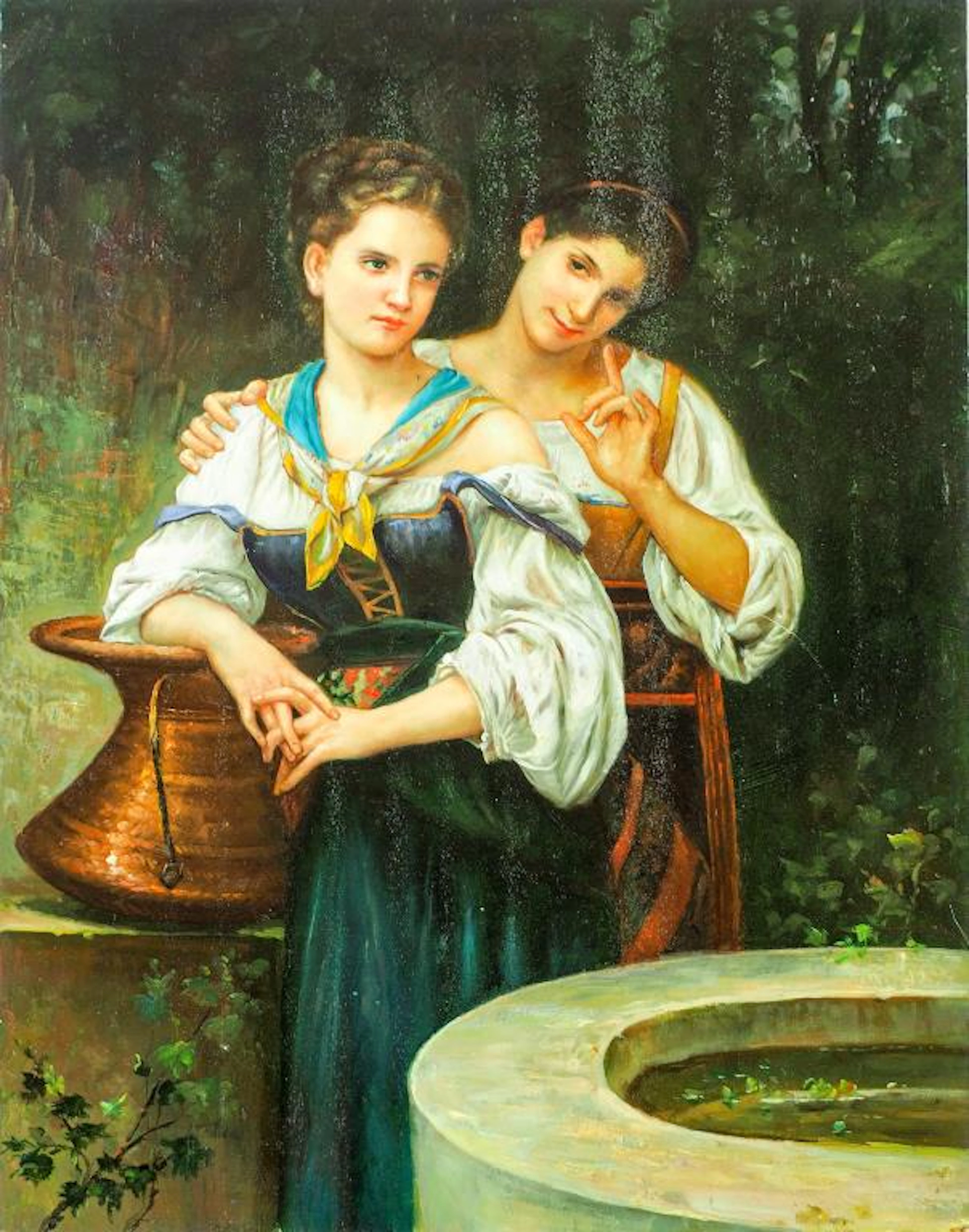 OIL PAINTING INMANNER OF PRE-RAPHAELITE