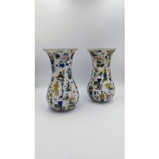 19th century French glass vases