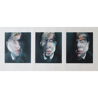 Three studies for a self portrait by Francis Bacon