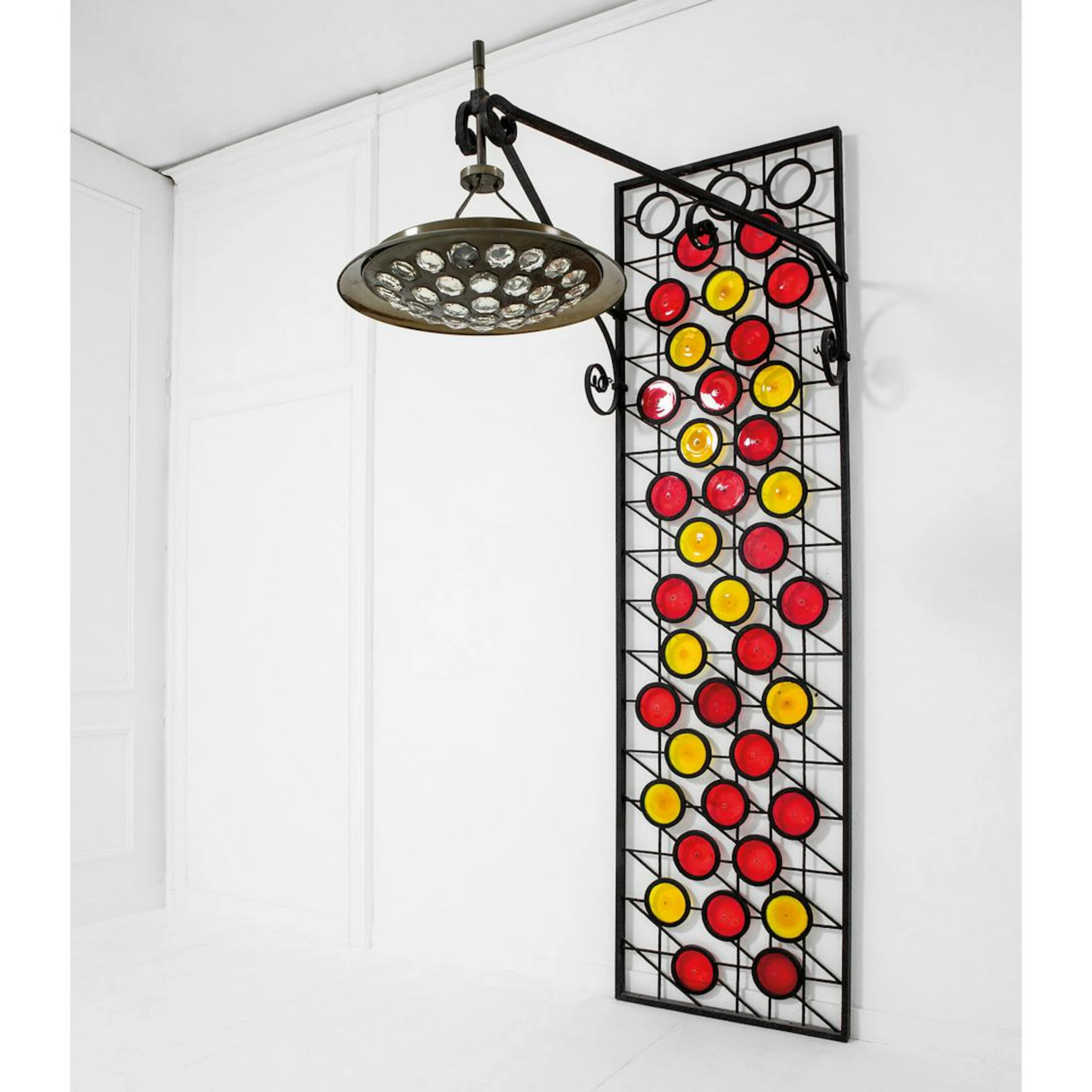 Separè con lampadario, 1950 ca.