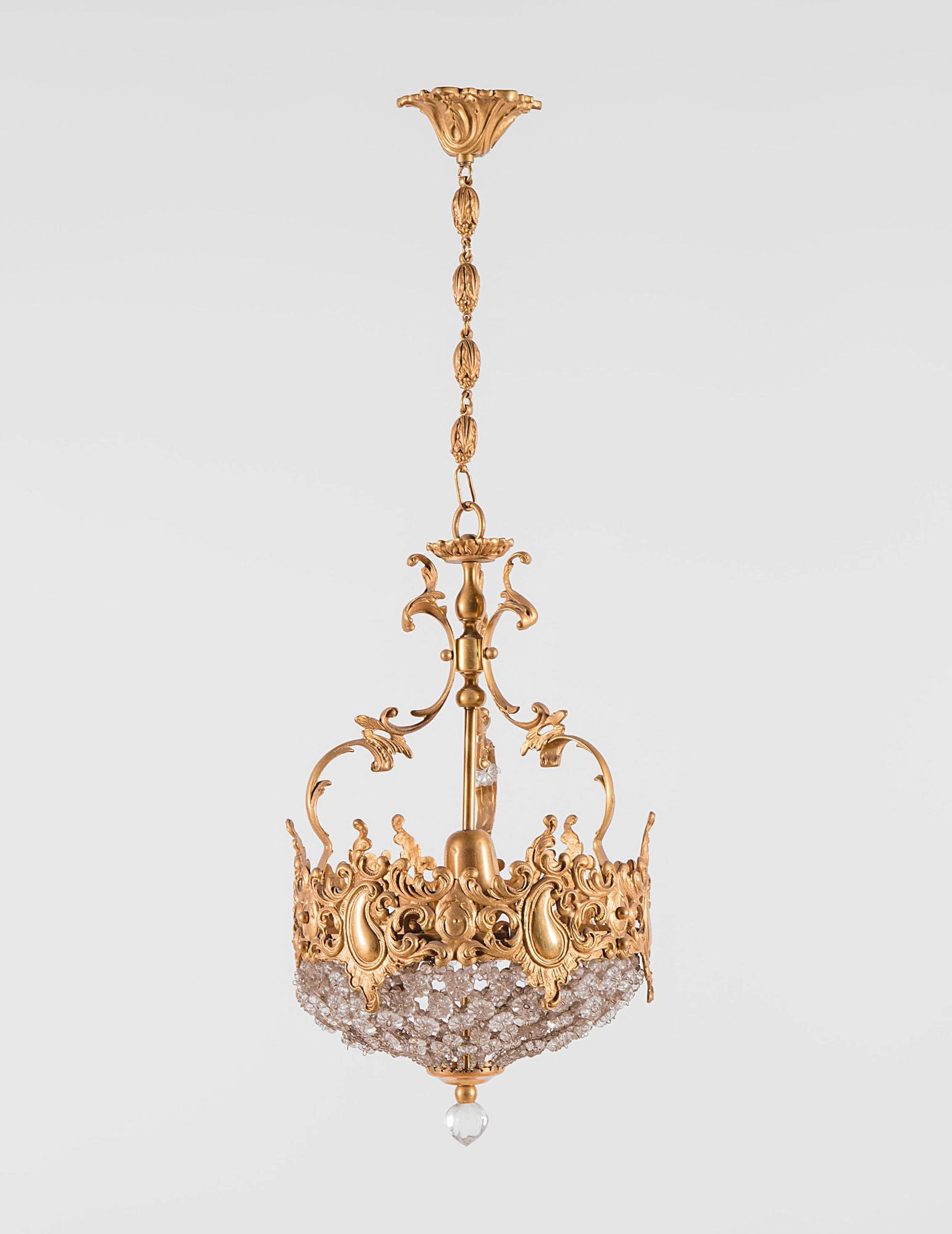 Lampadario in bronzo