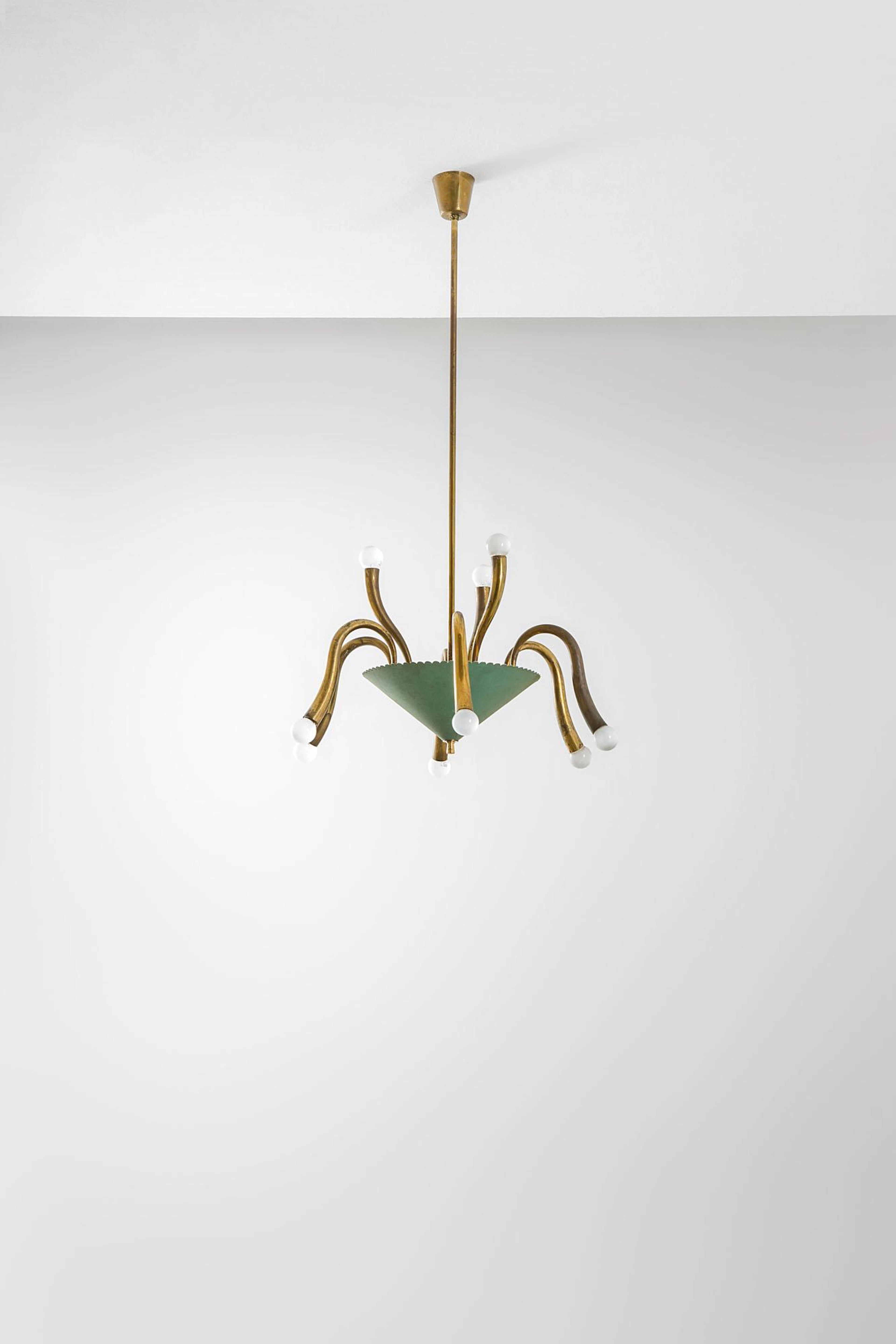 Lampadario a sei lumi, 1950 ca.