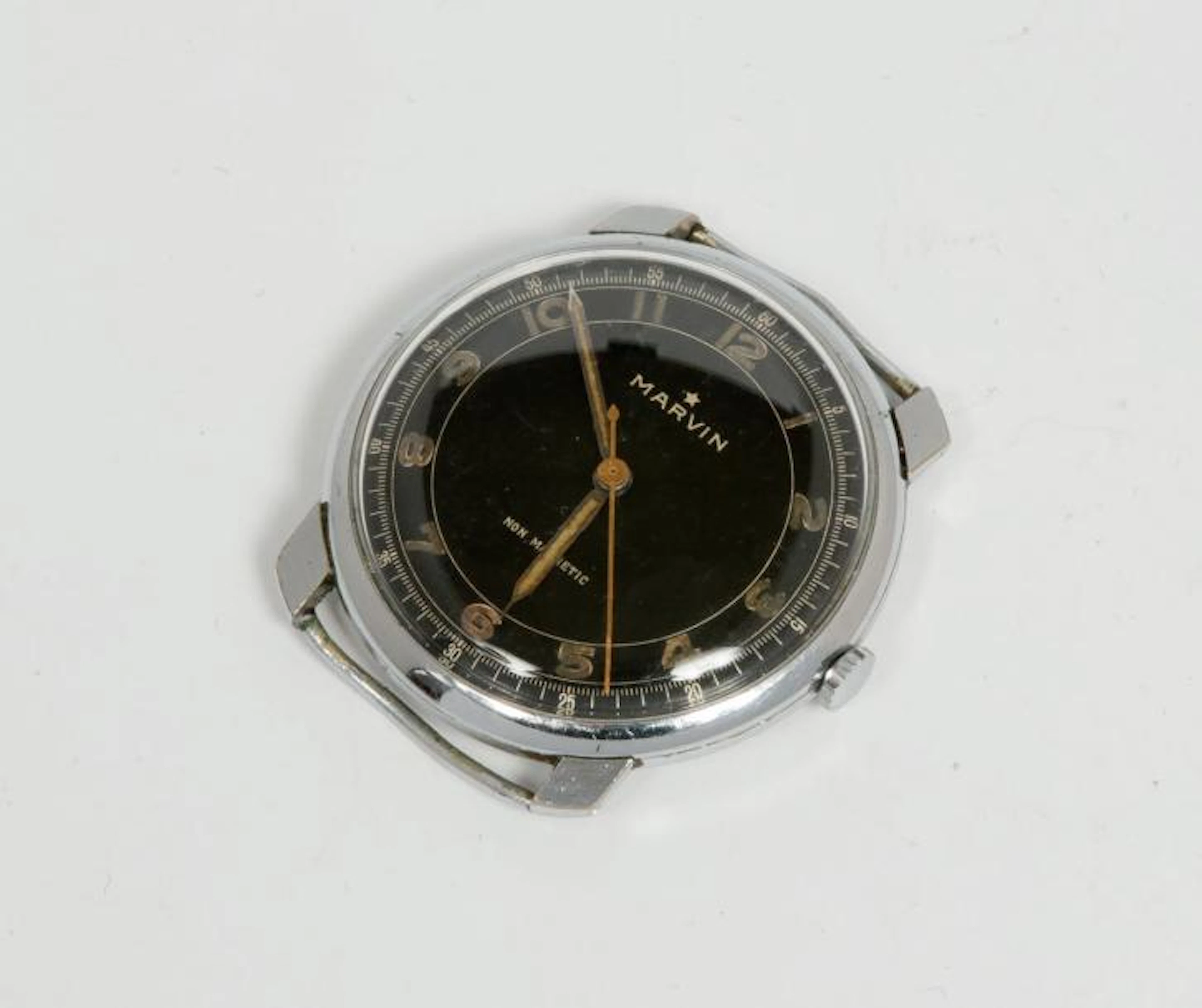 Boitier de montre d'homme en acier