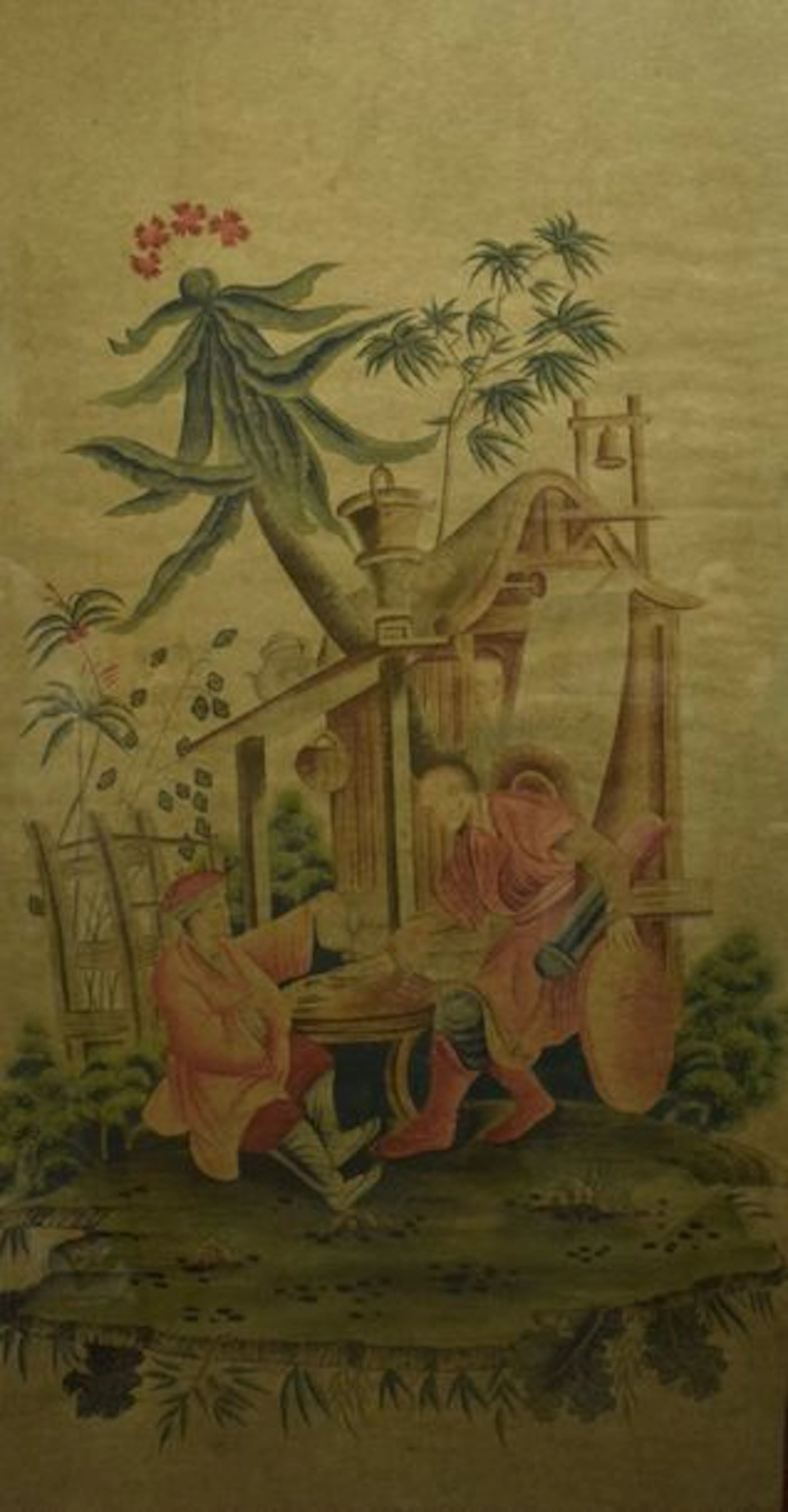 Ecole Orientaliste Paire de peintures à…