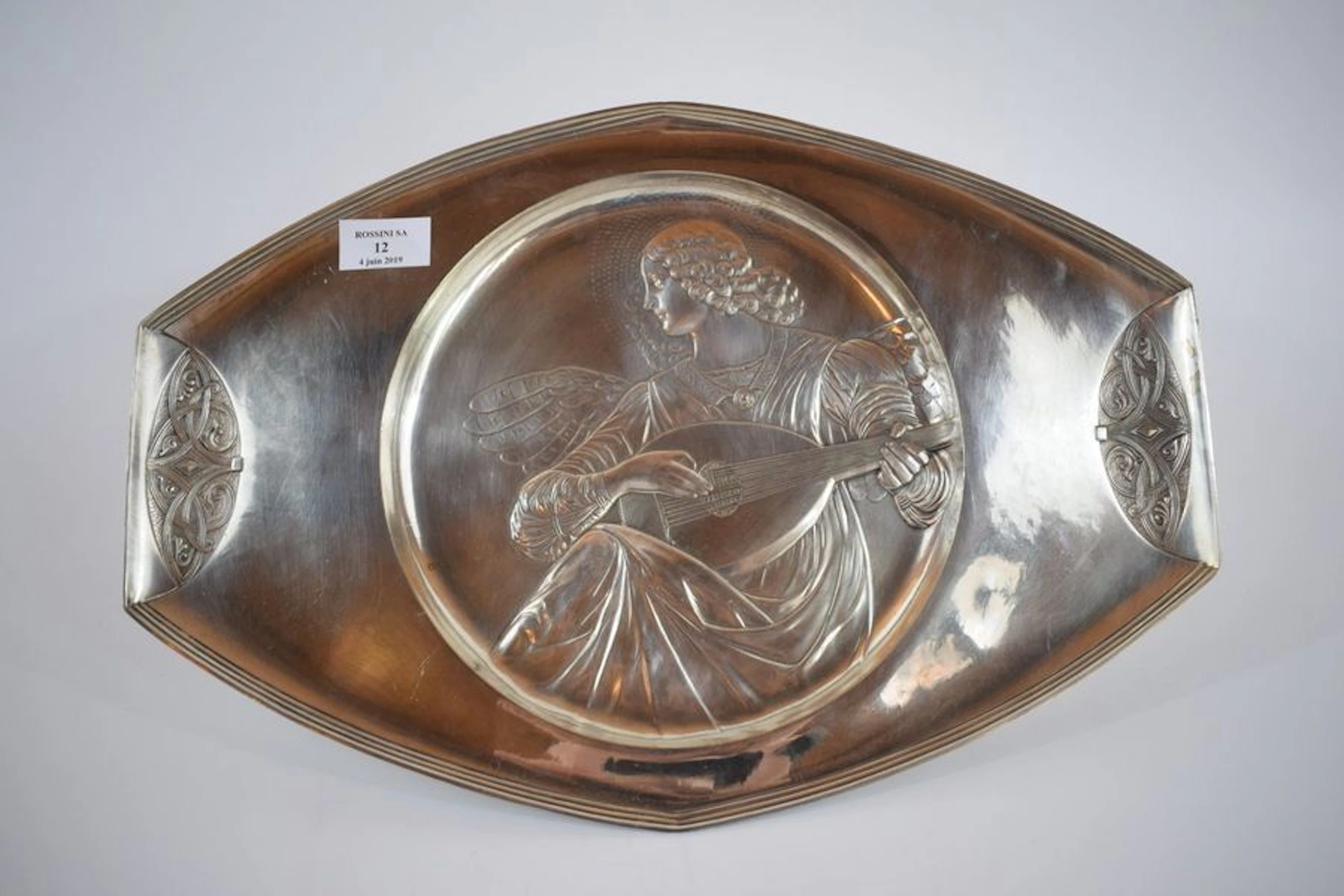 WMF Plateau de forme ovale en métal argenté... - Lot 12 - Rossini