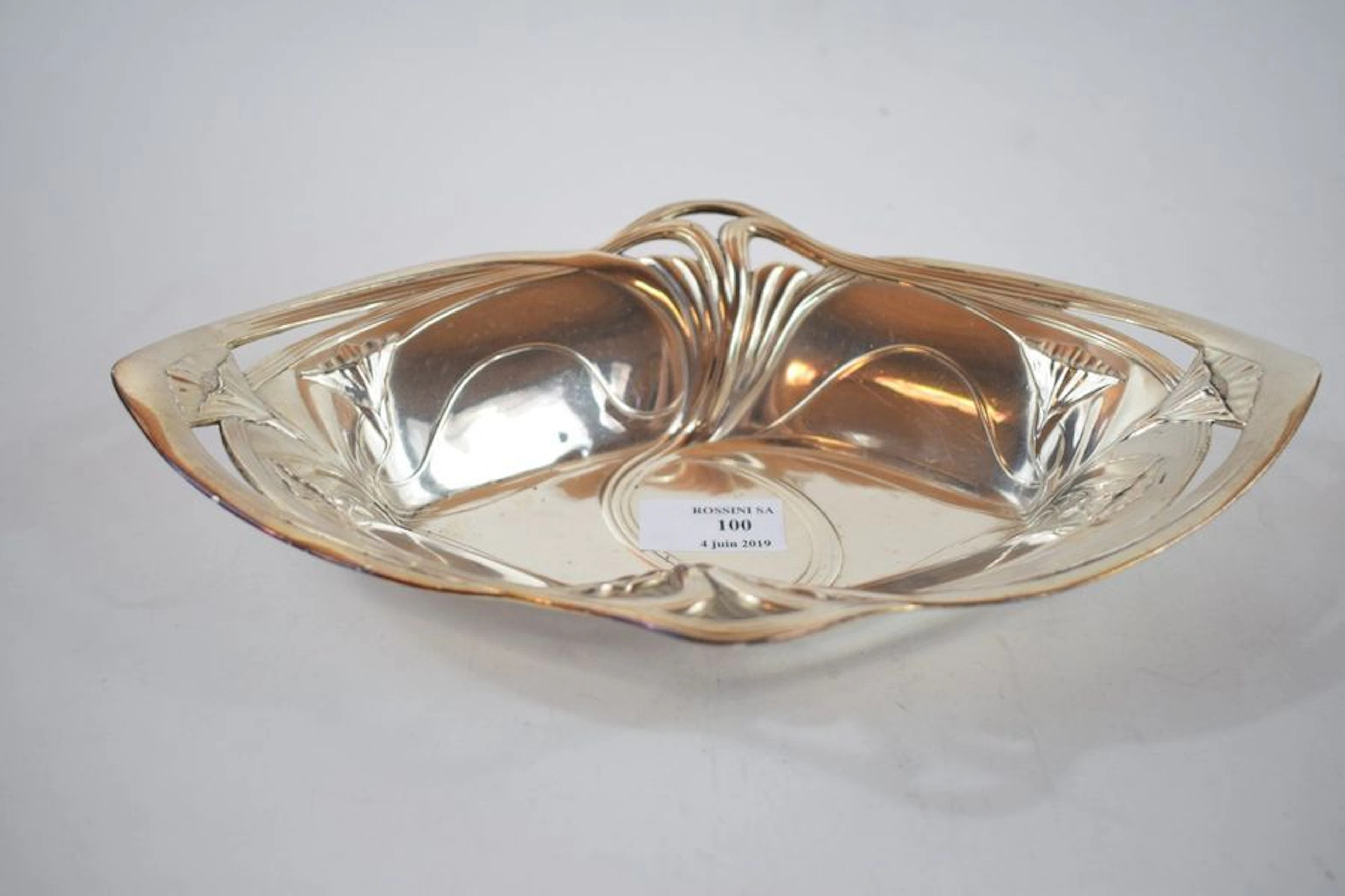 WMF Petite corbeille en métal argenté à... - Lot 100 - Rossini