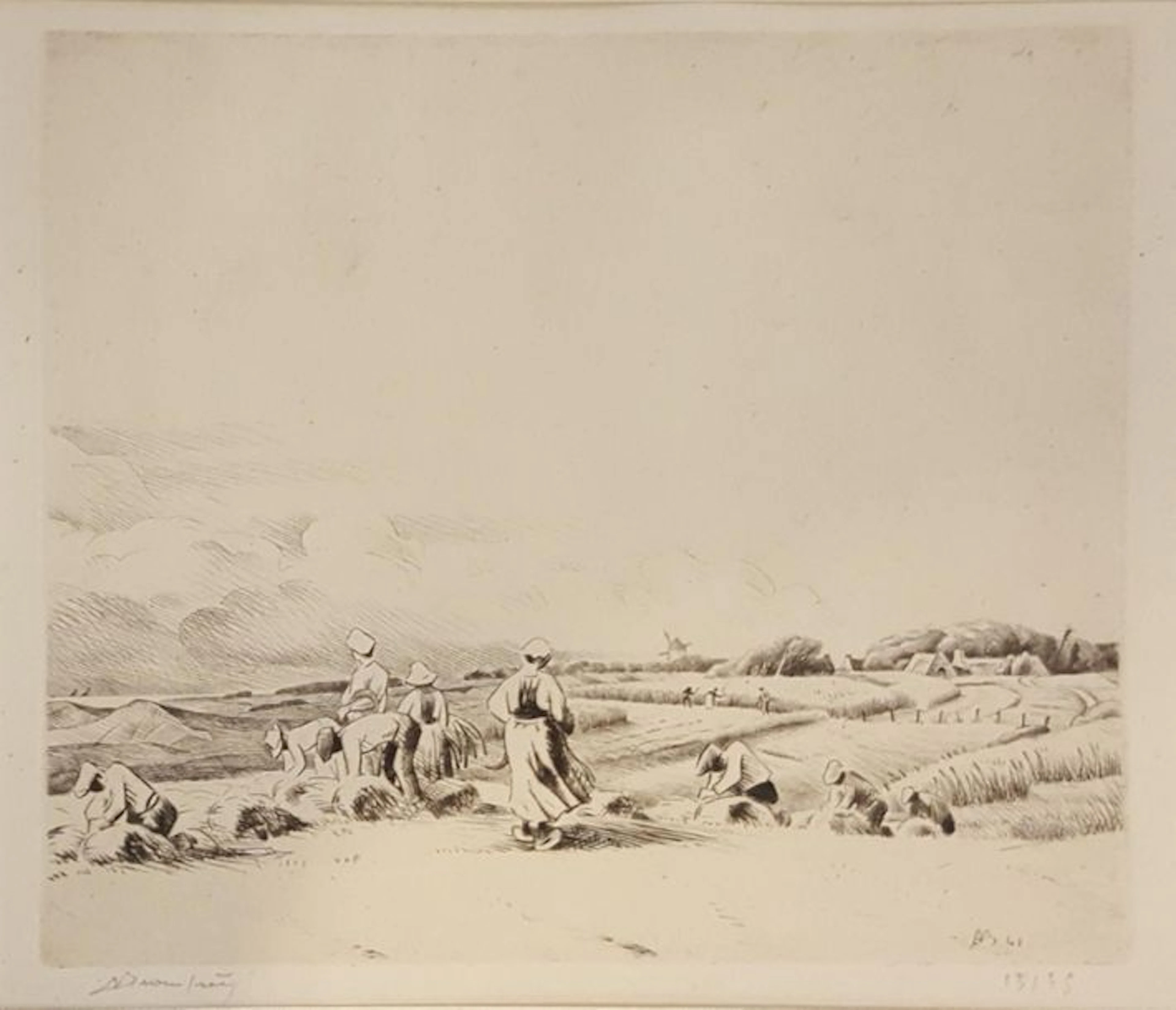 BEAUFRERE Adolphe Marie (1876-1960) La moisson Eau-forte,... - Lot 36 - Rossini
