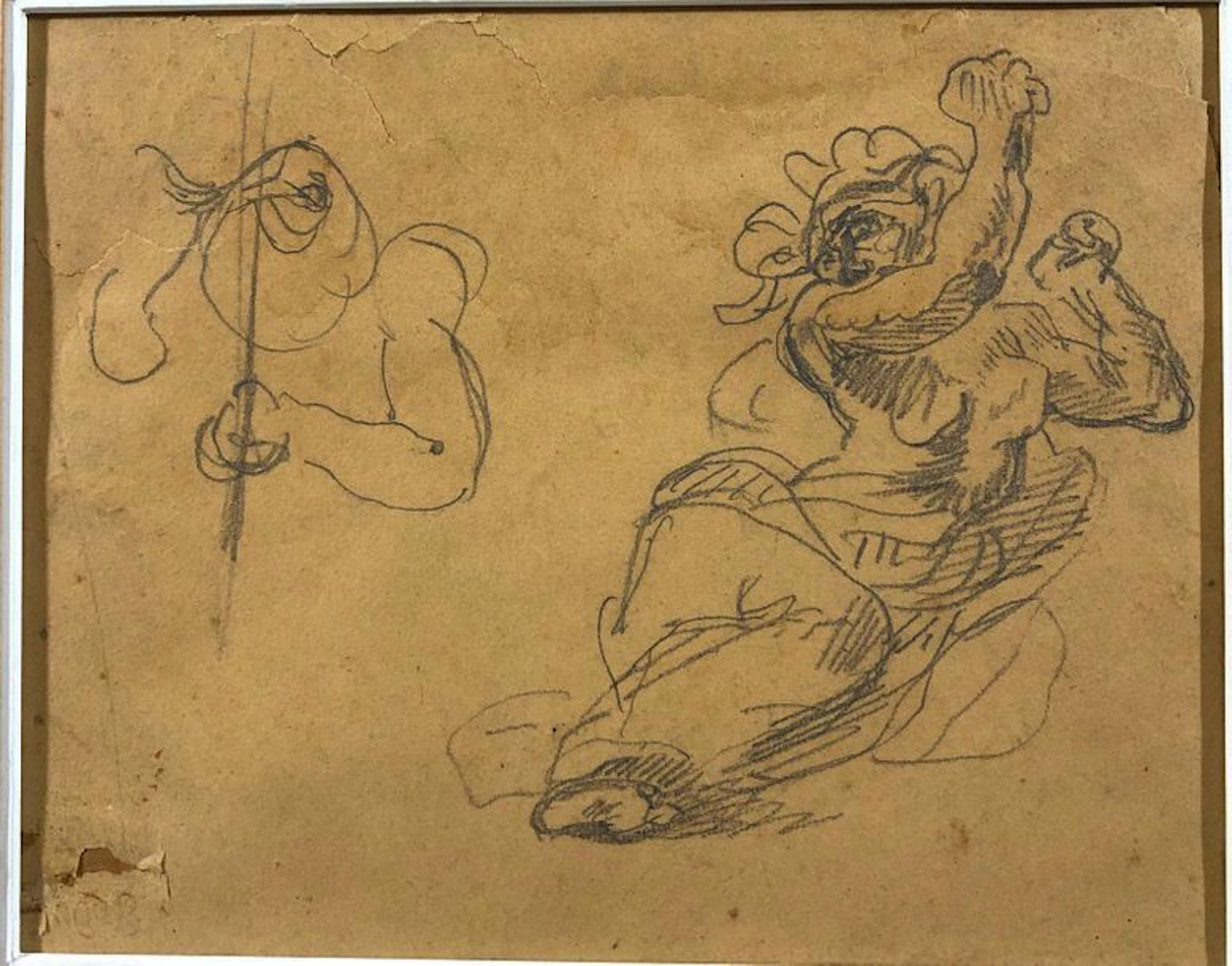 DELACROIX Eugène, 1798-1863 Étude de figure... - Lot 13 - Rossini