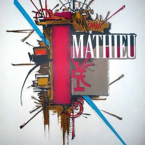 Lithographie Originale Georges Mathieu 1965 - Signée Mourlot, Art Abstrait, Affiche D'époque