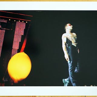 U2 Montpellier 1997 tirage sur papier argentique