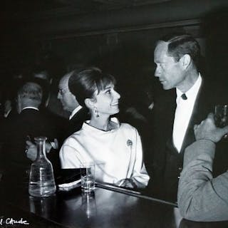 Audrey Hepburn et Mel Ferrer paris 1962 tirage vintage sur papier Baryta
