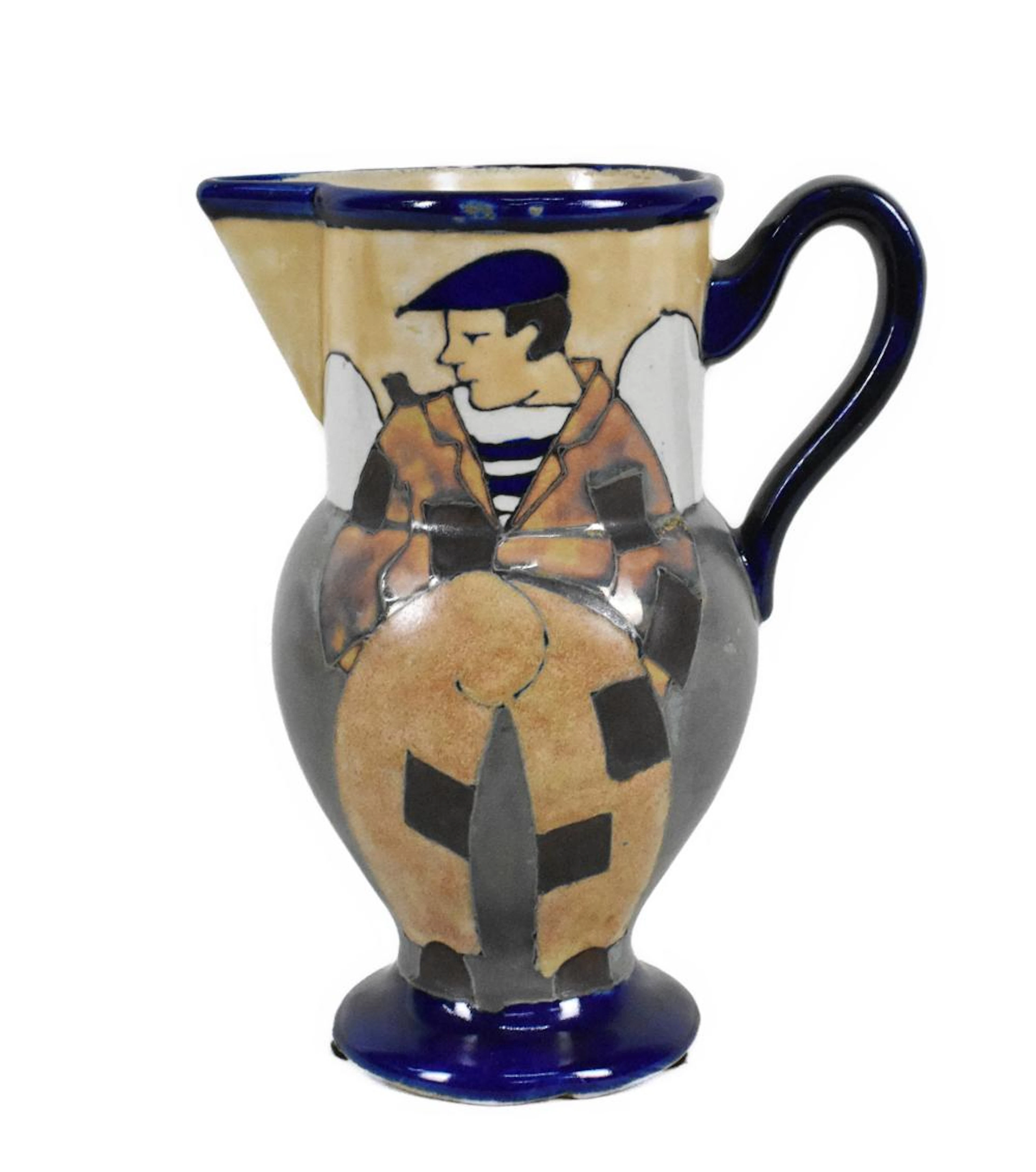 HB QUIMPER ODETTA GRES WARE POTTERY PITCHER